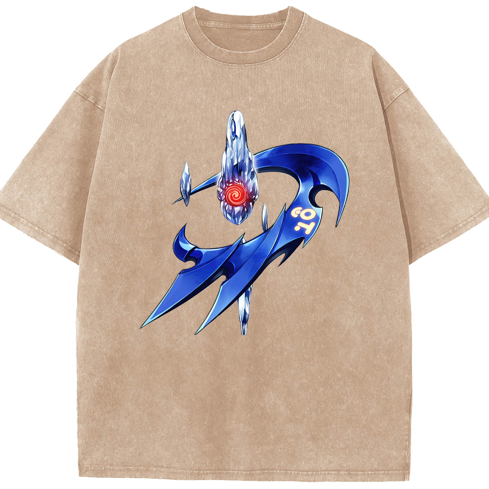 （画像用） 遊☆戯☆王 Yu-Gi-Oh! 綿100% ヴィンテージ風 半袖Tシャツ（フロントプリント）