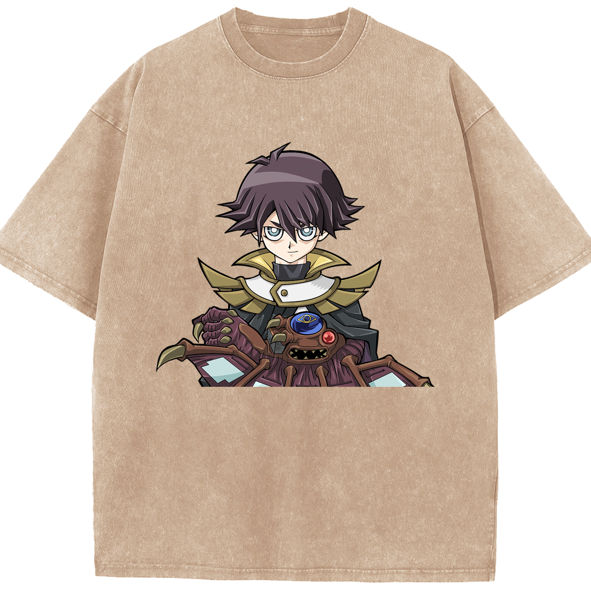 （画像用） 遊☆戯☆王 Yu-Gi-Oh! 綿100% ヴィンテージ風 半袖Tシャツ（フロントプリント）