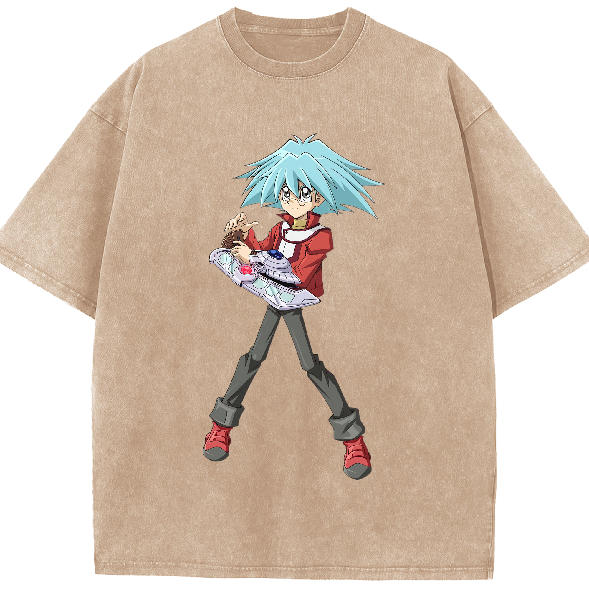 （画像用） 遊☆戯☆王 Yu-Gi-Oh! 綿100% ヴィンテージ風 半袖Tシャツ（フロントプリント）