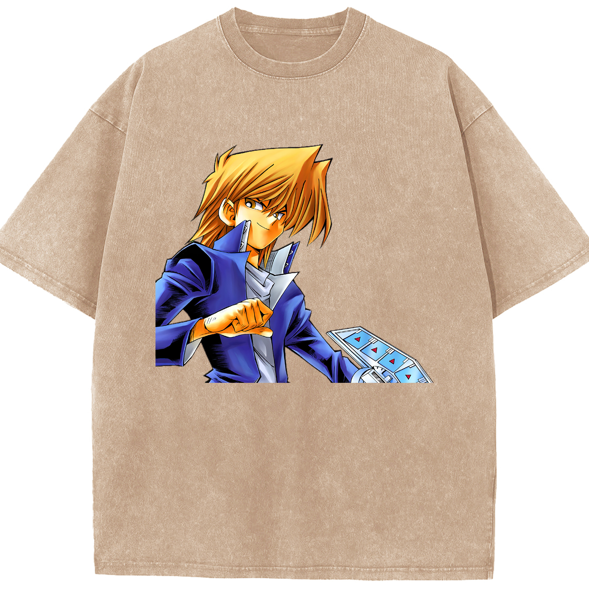 （画像用） 遊☆戯☆王 Yu-Gi-Oh! 綿100% ヴィンテージ風 半袖Tシャツ（フロントプリント）