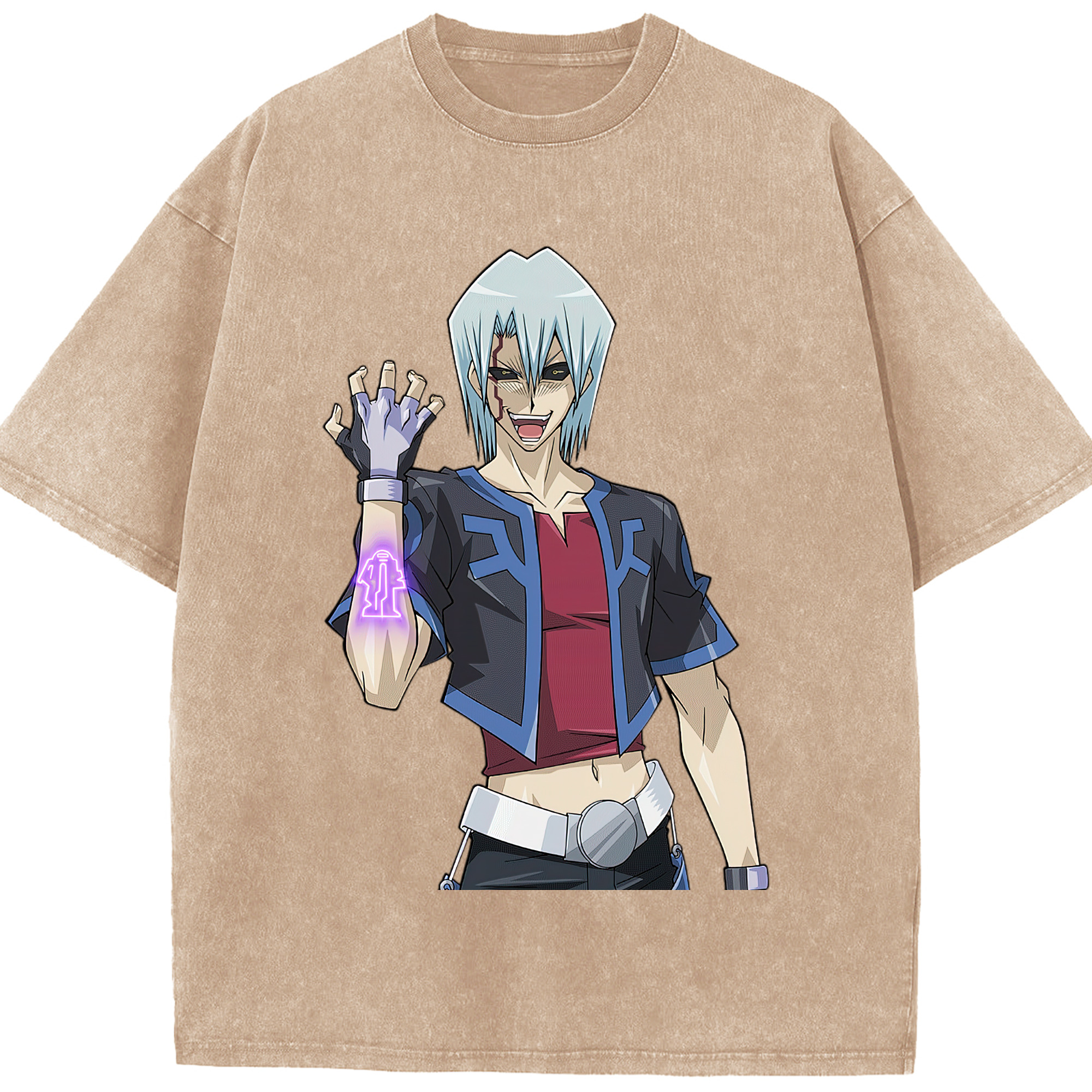 （画像用） 遊☆戯☆王 Yu-Gi-Oh! 綿100% ヴィンテージ風 半袖Tシャツ（フロントプリント）