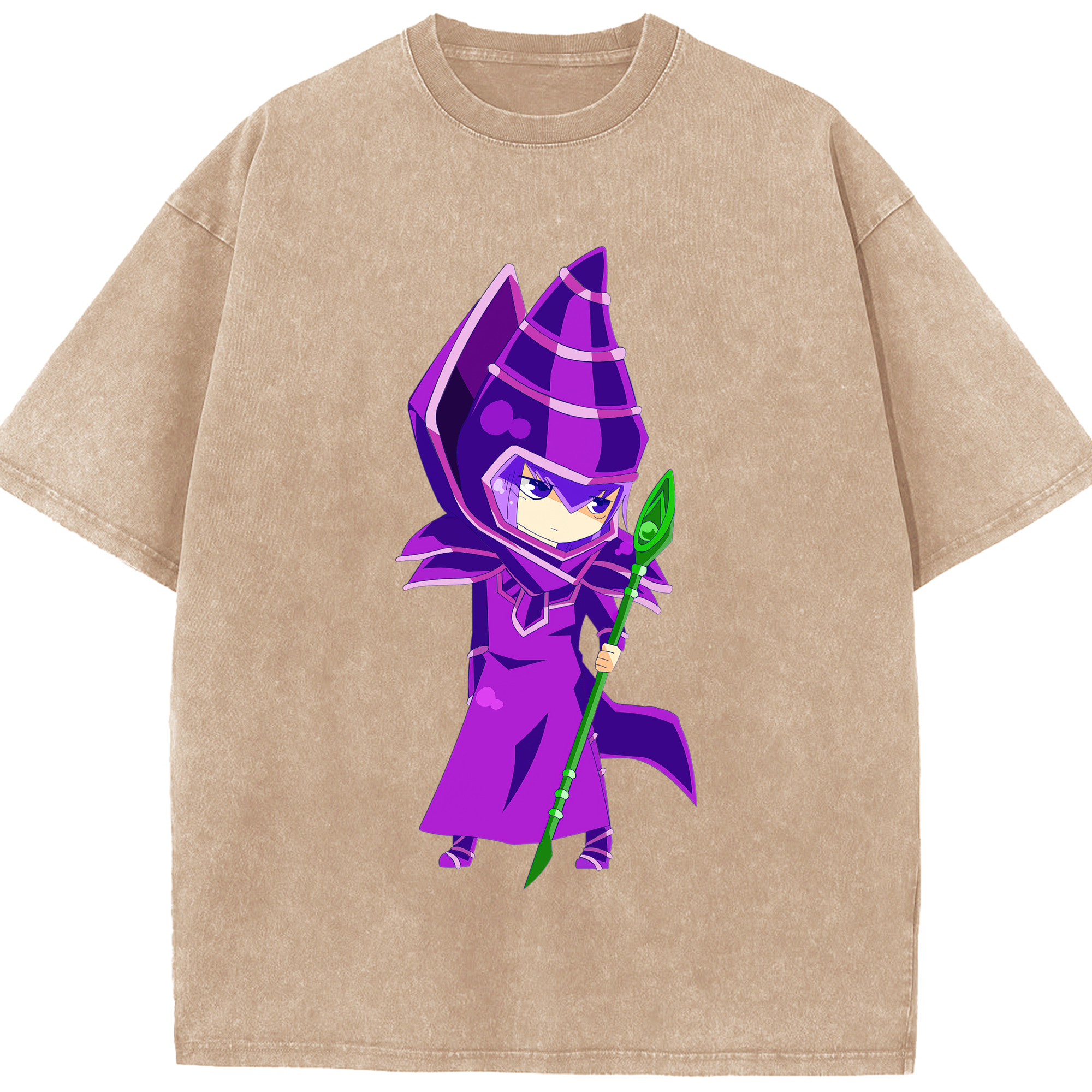 （画像用） 遊☆戯☆王 Yu-Gi-Oh! 綿100% ヴィンテージ風 半袖Tシャツ（フロントプリント）