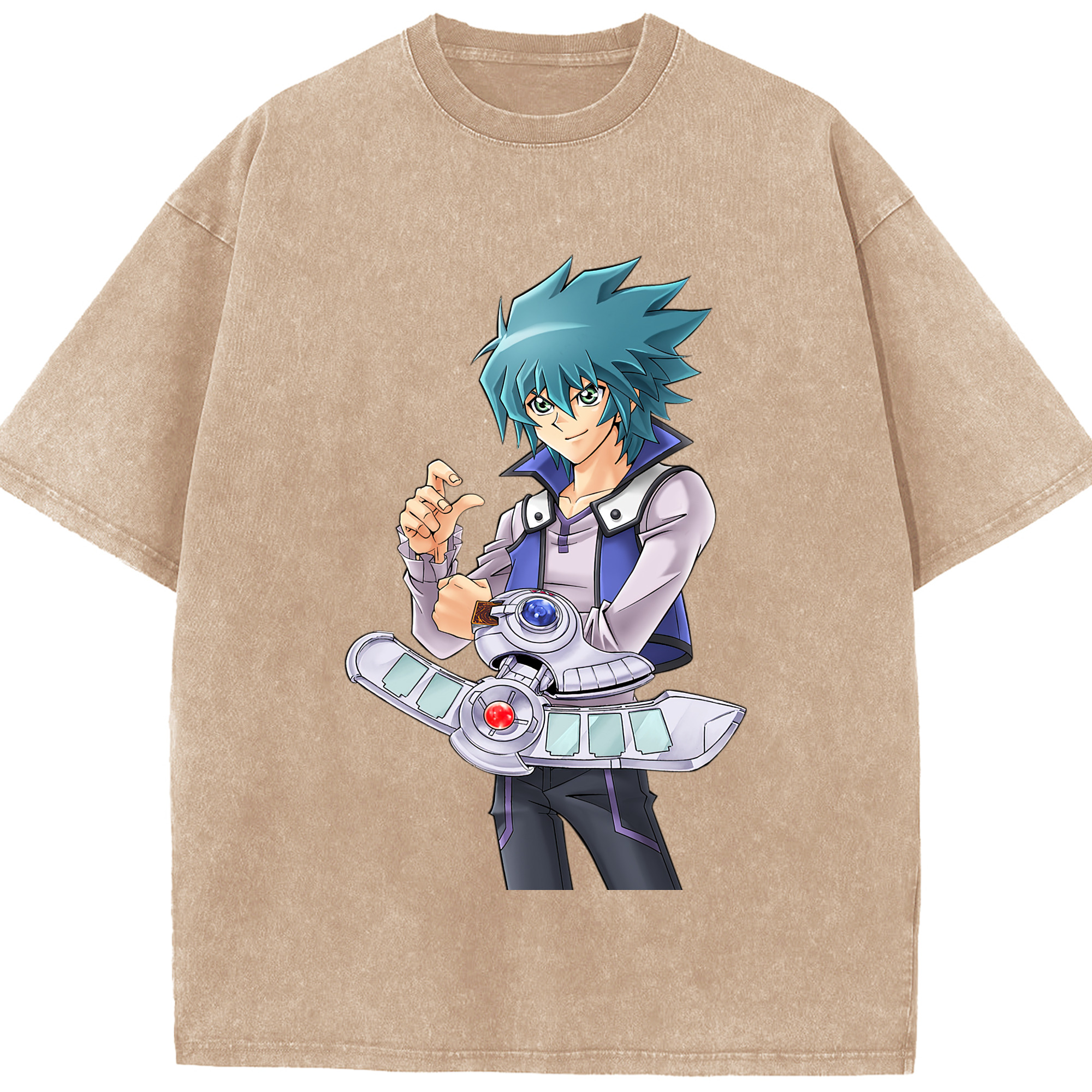 （画像用） 遊☆戯☆王 Yu-Gi-Oh! 綿100% ヴィンテージ風 半袖Tシャツ（フロントプリント）