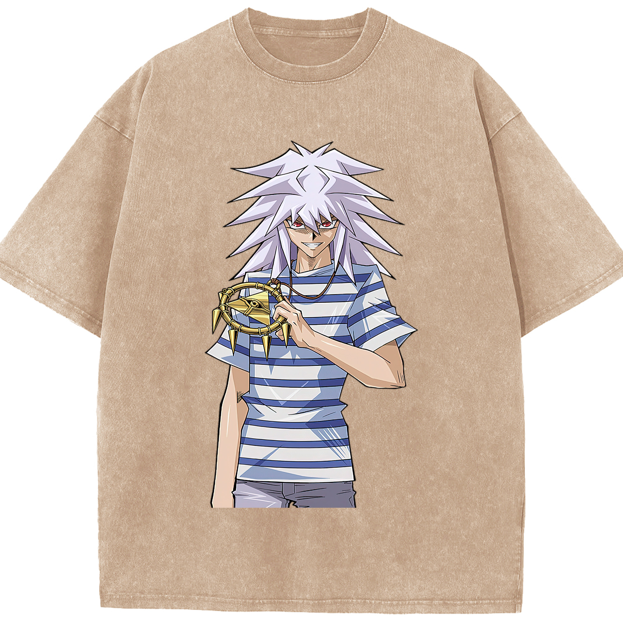 （画像用） 遊☆戯☆王 Yu-Gi-Oh! 綿100% ヴィンテージ風 半袖Tシャツ（フロントプリント）