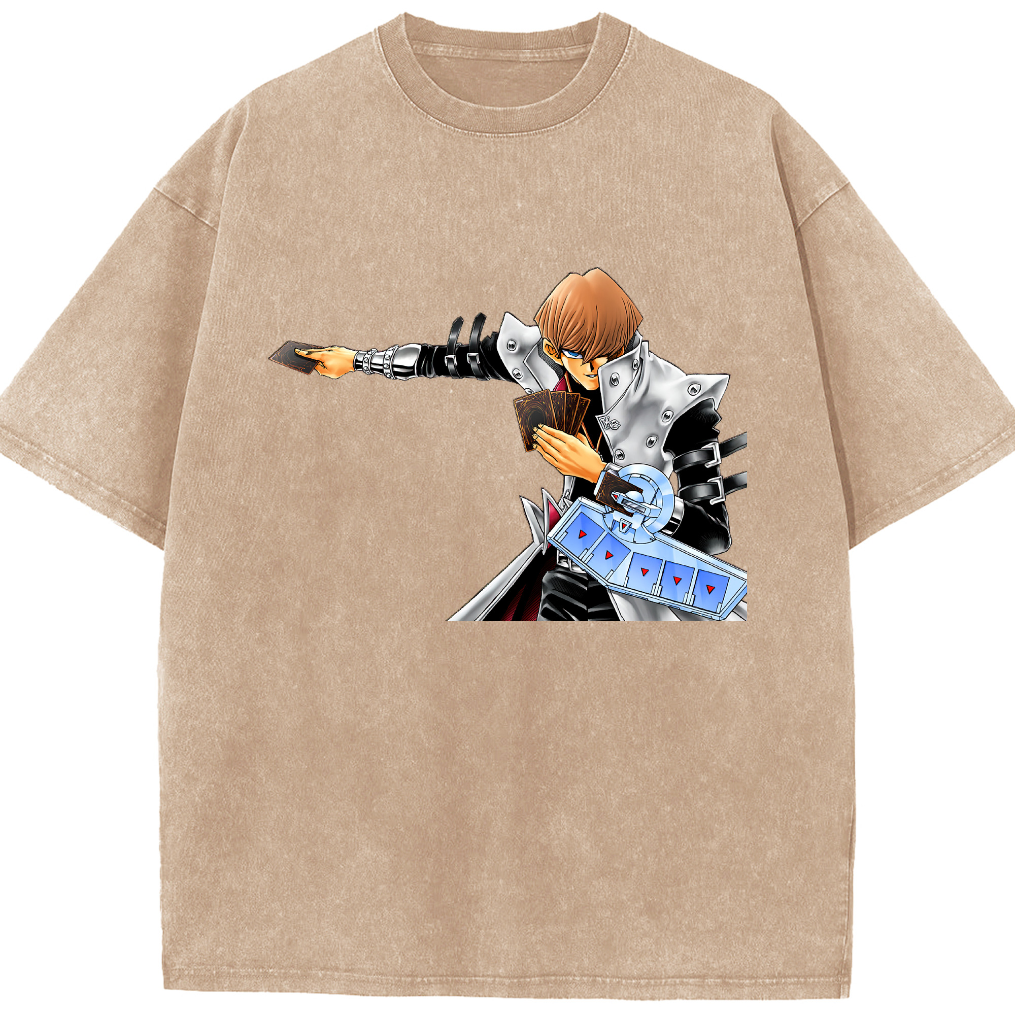 （画像用） 遊☆戯☆王 Yu-Gi-Oh! 綿100% ヴィンテージ風 半袖Tシャツ（フロントプリント）