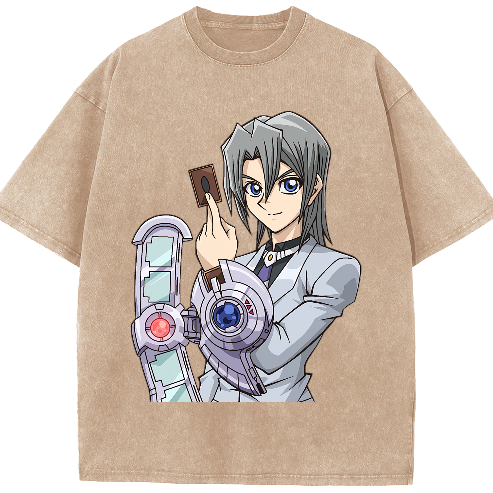 （画像用） 遊☆戯☆王 Yu-Gi-Oh! 綿100% ヴィンテージ風 半袖Tシャツ（フロントプリント）