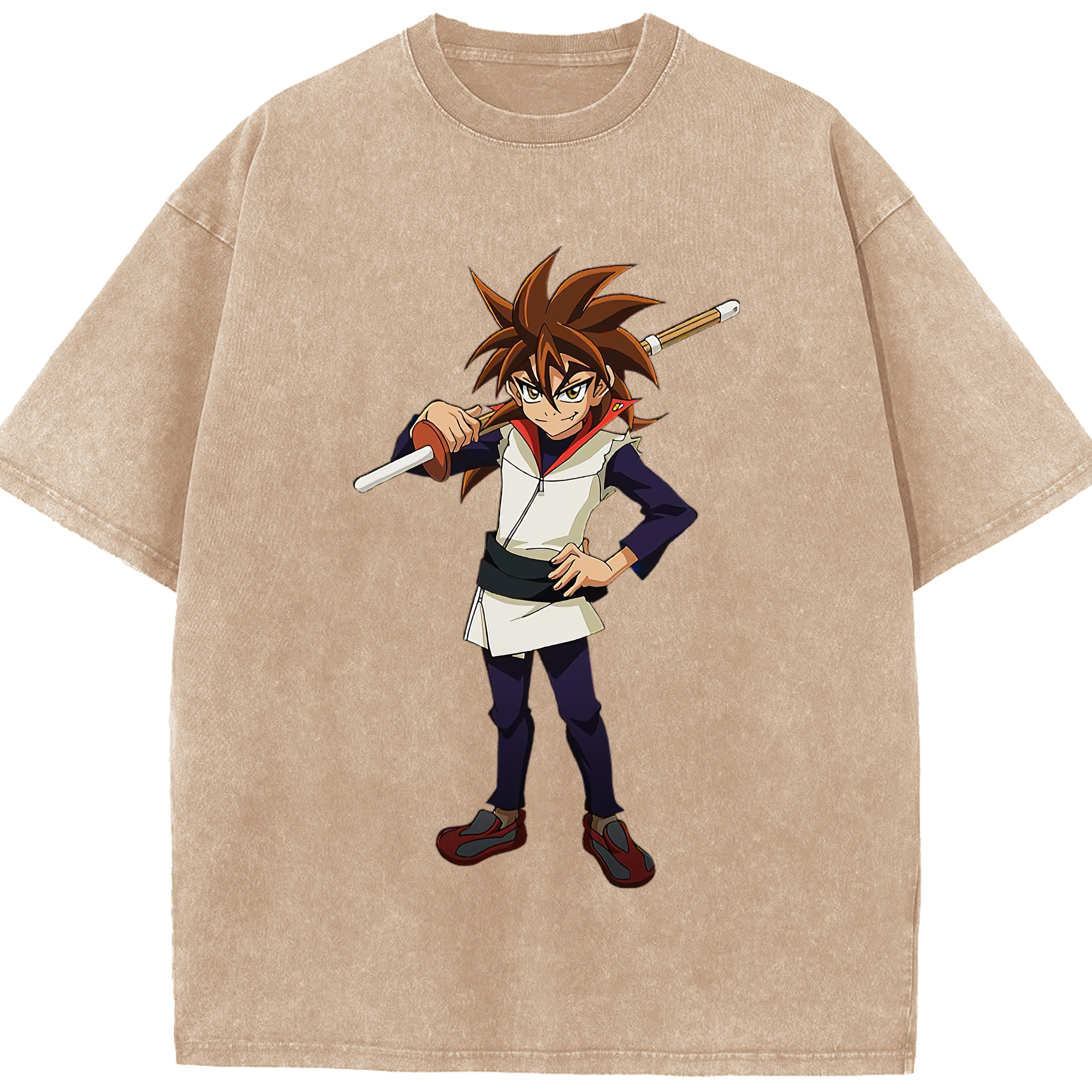 （画像用） 遊☆戯☆王 Yu-Gi-Oh! 綿100% ヴィンテージ風 半袖Tシャツ（フロントプリント）