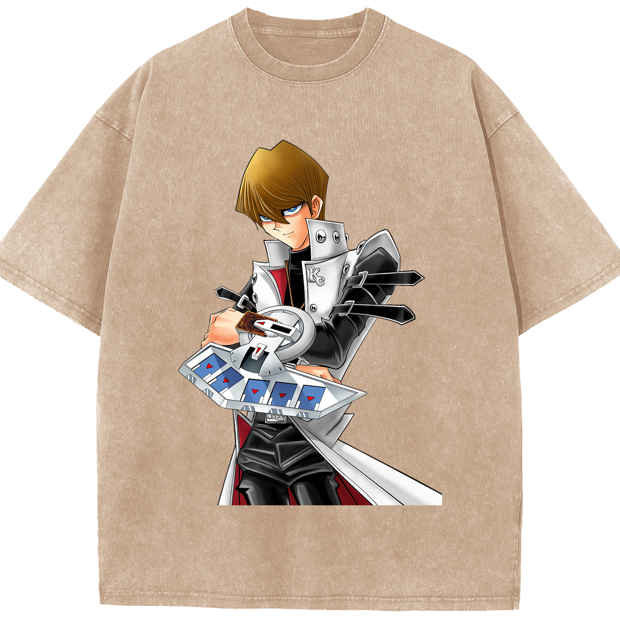 （画像用） 遊☆戯☆王 Yu-Gi-Oh! 綿100% ヴィンテージ風 半袖Tシャツ（フロントプリント）