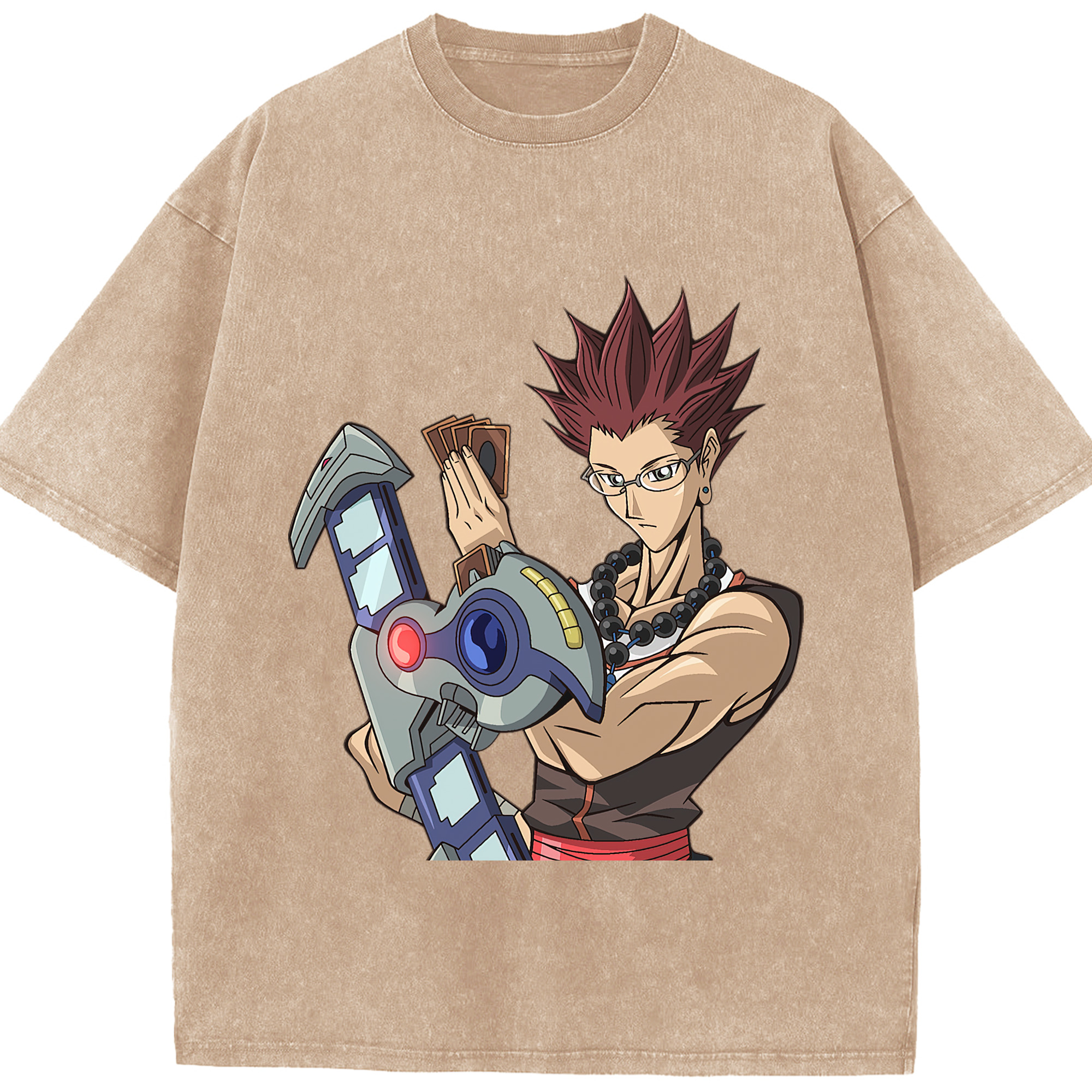 （画像用） 遊☆戯☆王 Yu-Gi-Oh! 綿100% ヴィンテージ風 半袖Tシャツ（フロントプリント）