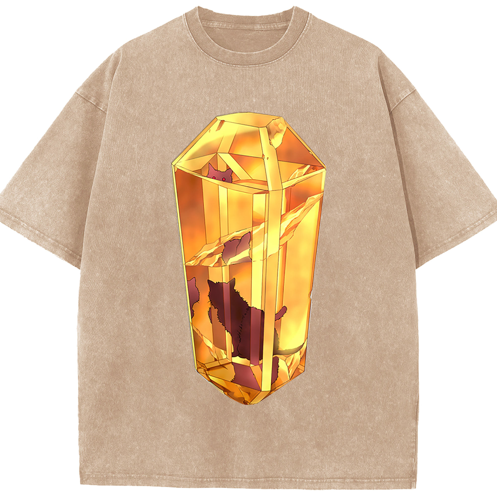 （画像用） 遊☆戯☆王 Yu-Gi-Oh! 綿100% ヴィンテージ風 半袖Tシャツ（フロントプリント）