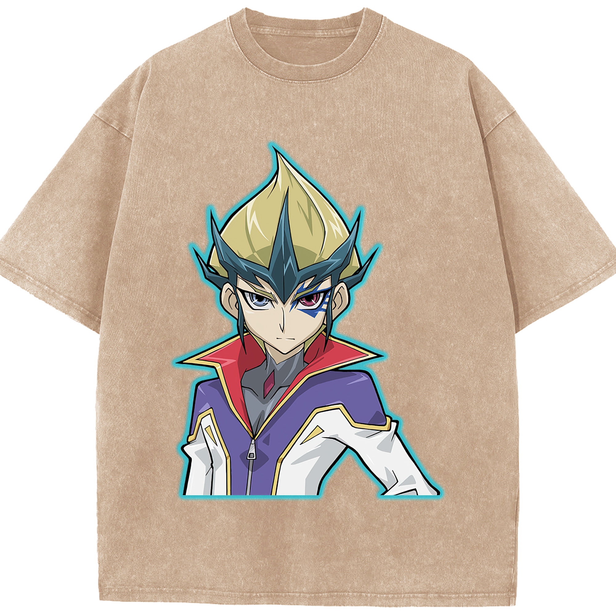 （画像用） 遊☆戯☆王 Yu-Gi-Oh! 綿100% ヴィンテージ風 半袖Tシャツ（フロントプリント）