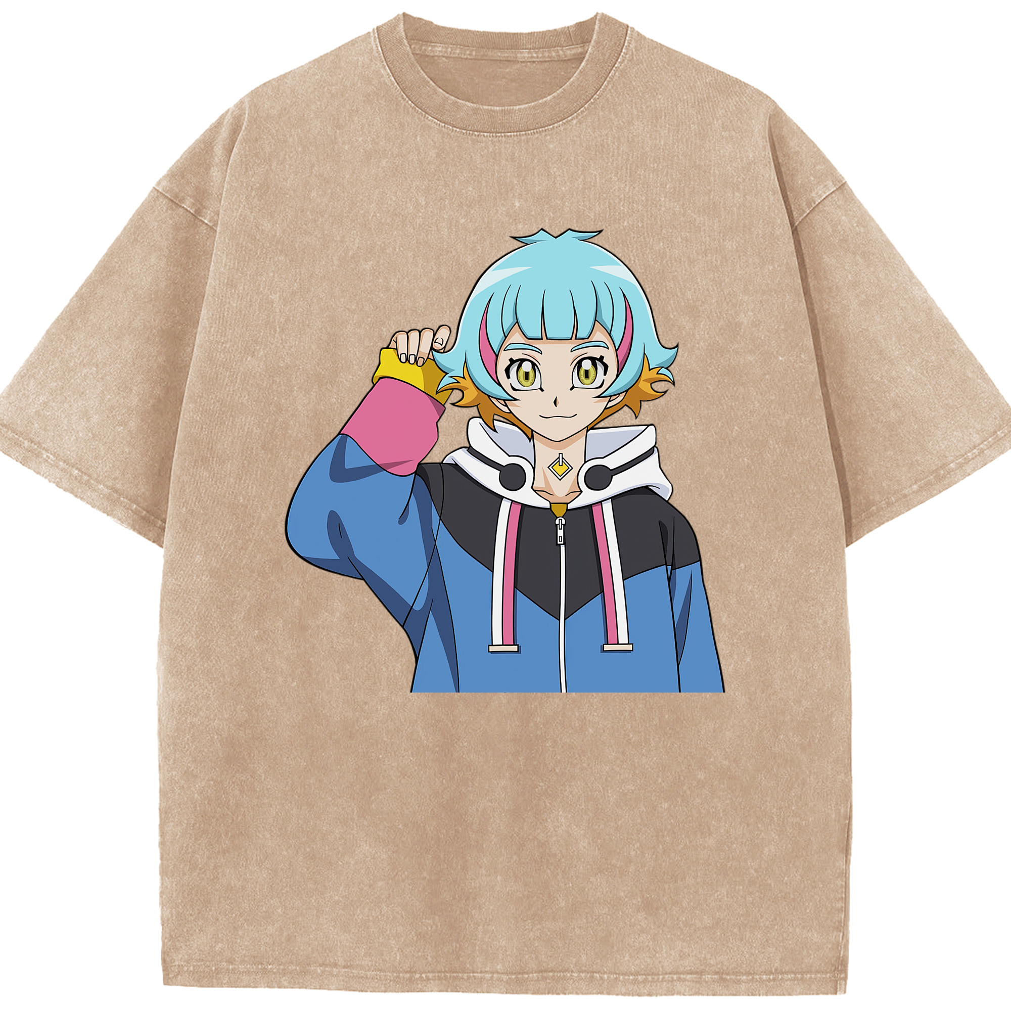 （画像用） 遊☆戯☆王 Yu-Gi-Oh! 綿100% ヴィンテージ風 半袖Tシャツ（フロントプリント）