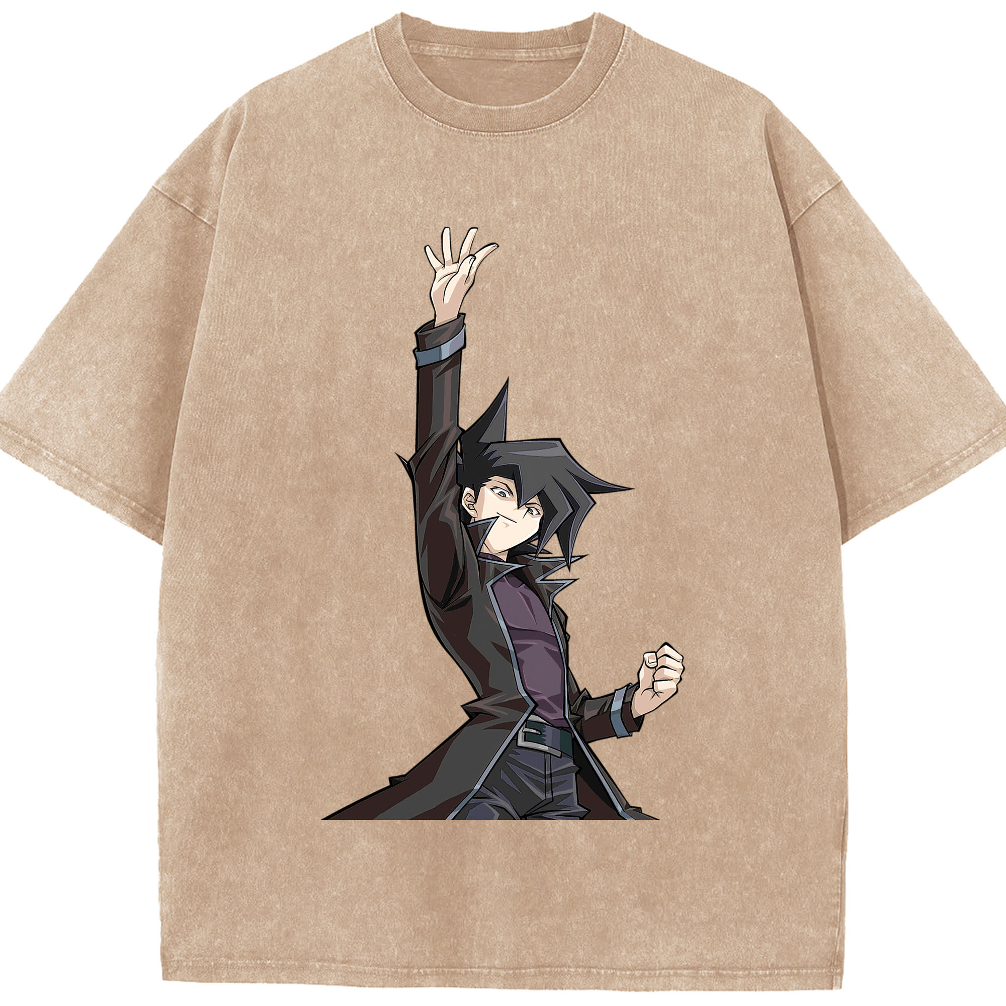 （画像用） 遊☆戯☆王 Yu-Gi-Oh! 綿100% ヴィンテージ風 半袖Tシャツ（フロントプリント）