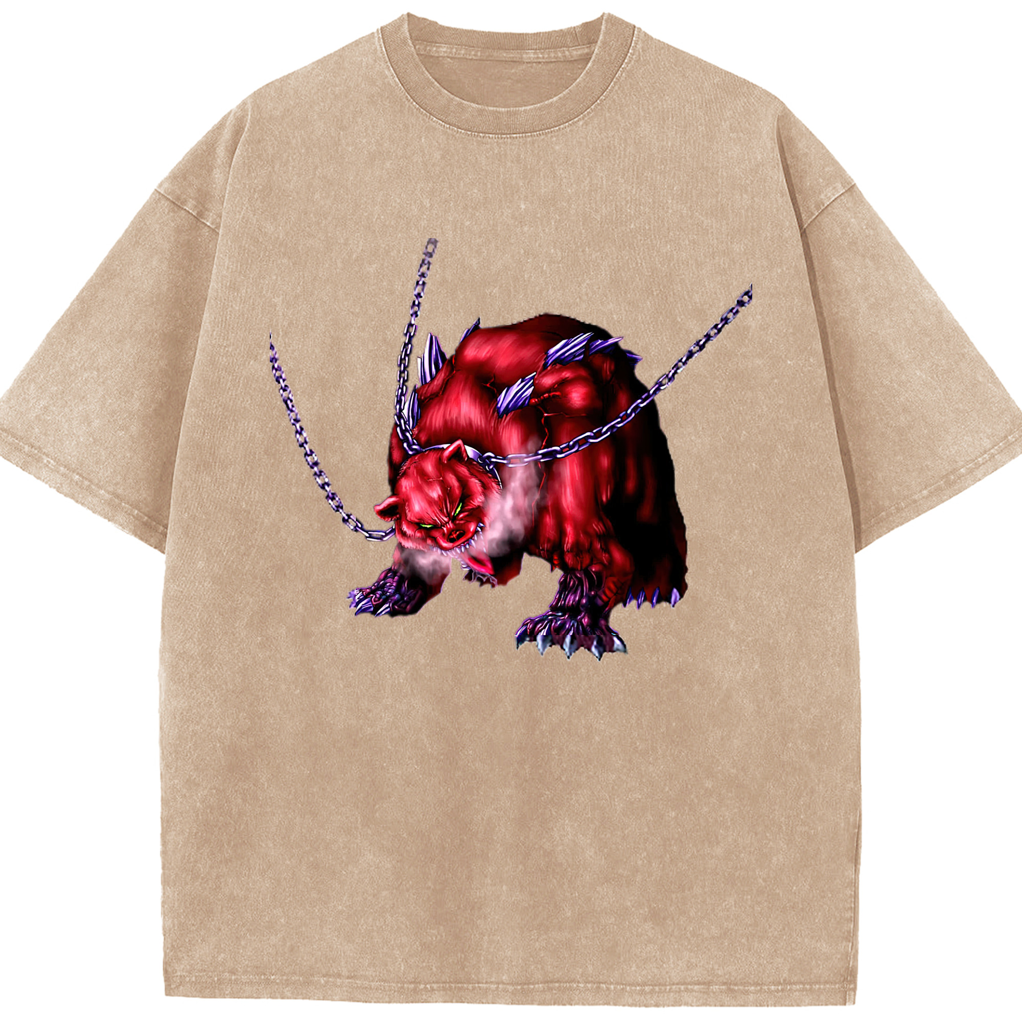 （画像用） 遊☆戯☆王 Yu-Gi-Oh! 綿100% ヴィンテージ風 半袖Tシャツ（フロントプリント）