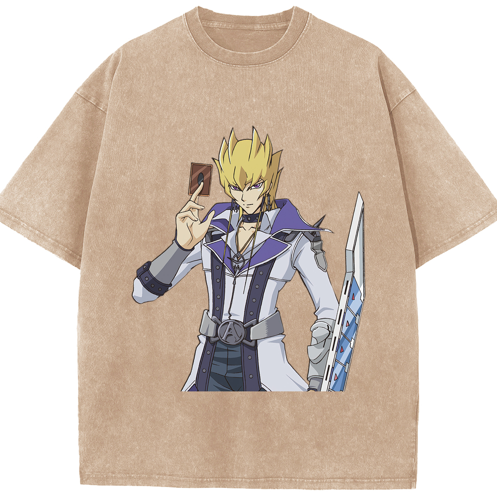 （画像用） 遊☆戯☆王 Yu-Gi-Oh! 綿100% ヴィンテージ風 半袖Tシャツ（フロントプリント）
