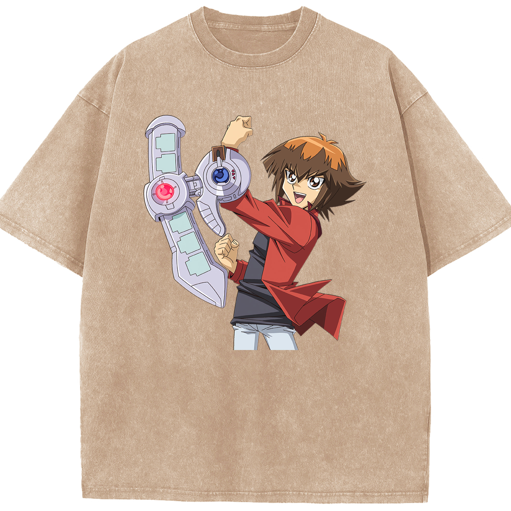 （画像用） 遊☆戯☆王 Yu-Gi-Oh! 綿100% ヴィンテージ風 半袖Tシャツ（フロントプリント）