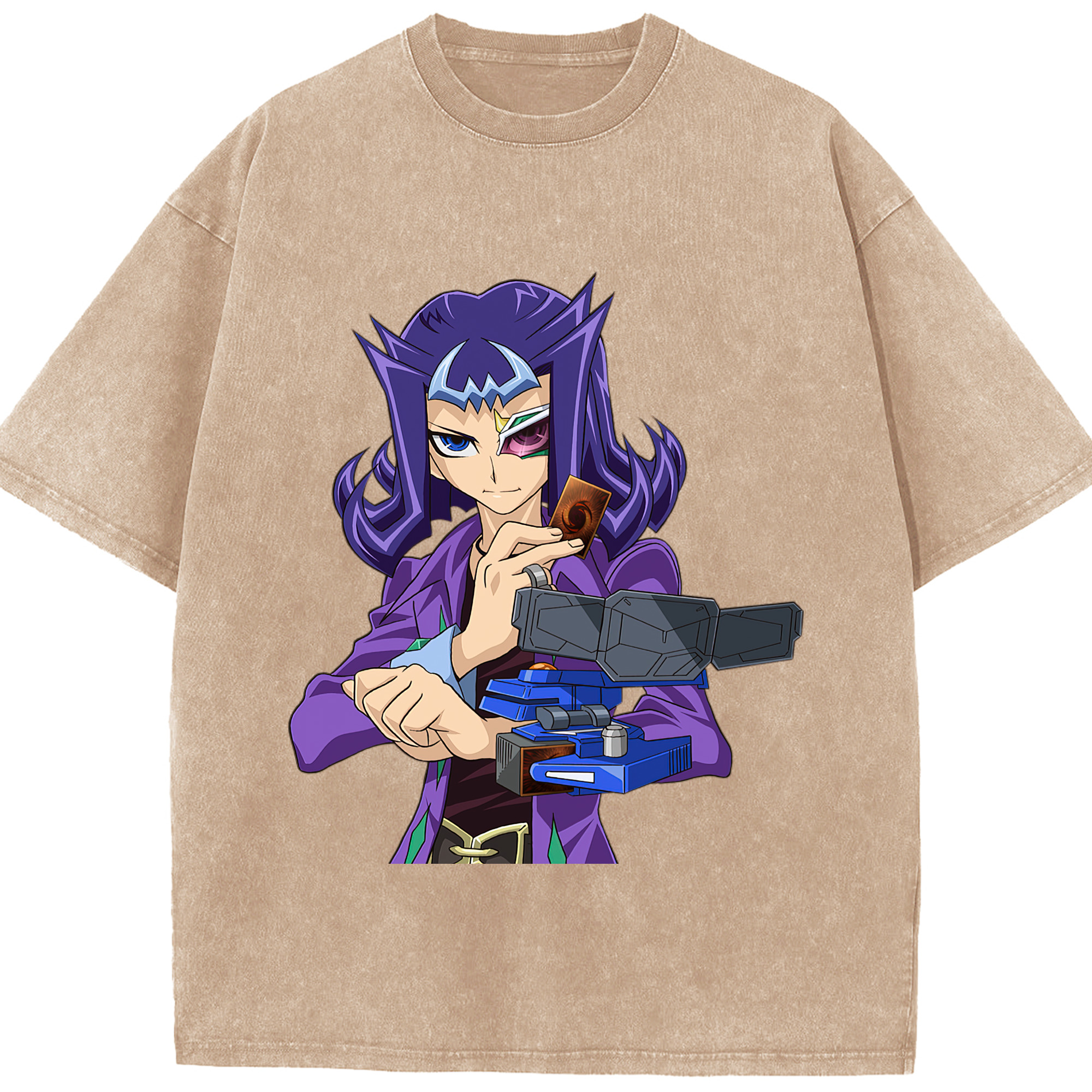 （画像用） 遊☆戯☆王 Yu-Gi-Oh! 綿100% ヴィンテージ風 半袖Tシャツ（フロントプリント）