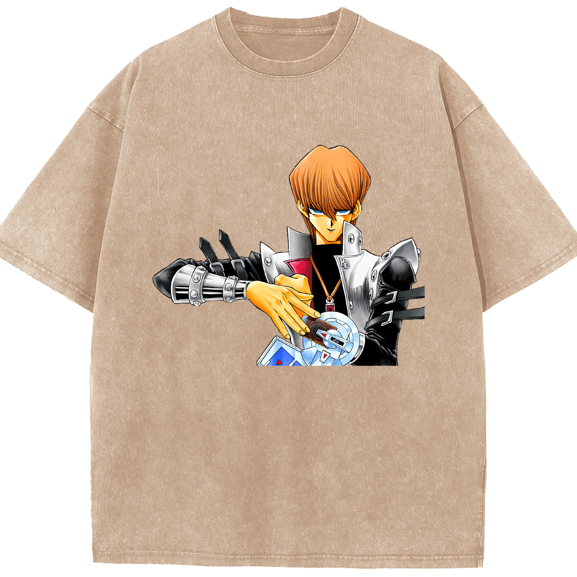 （画像用） 遊☆戯☆王 Yu-Gi-Oh! 綿100% ヴィンテージ風 半袖Tシャツ（フロントプリント）