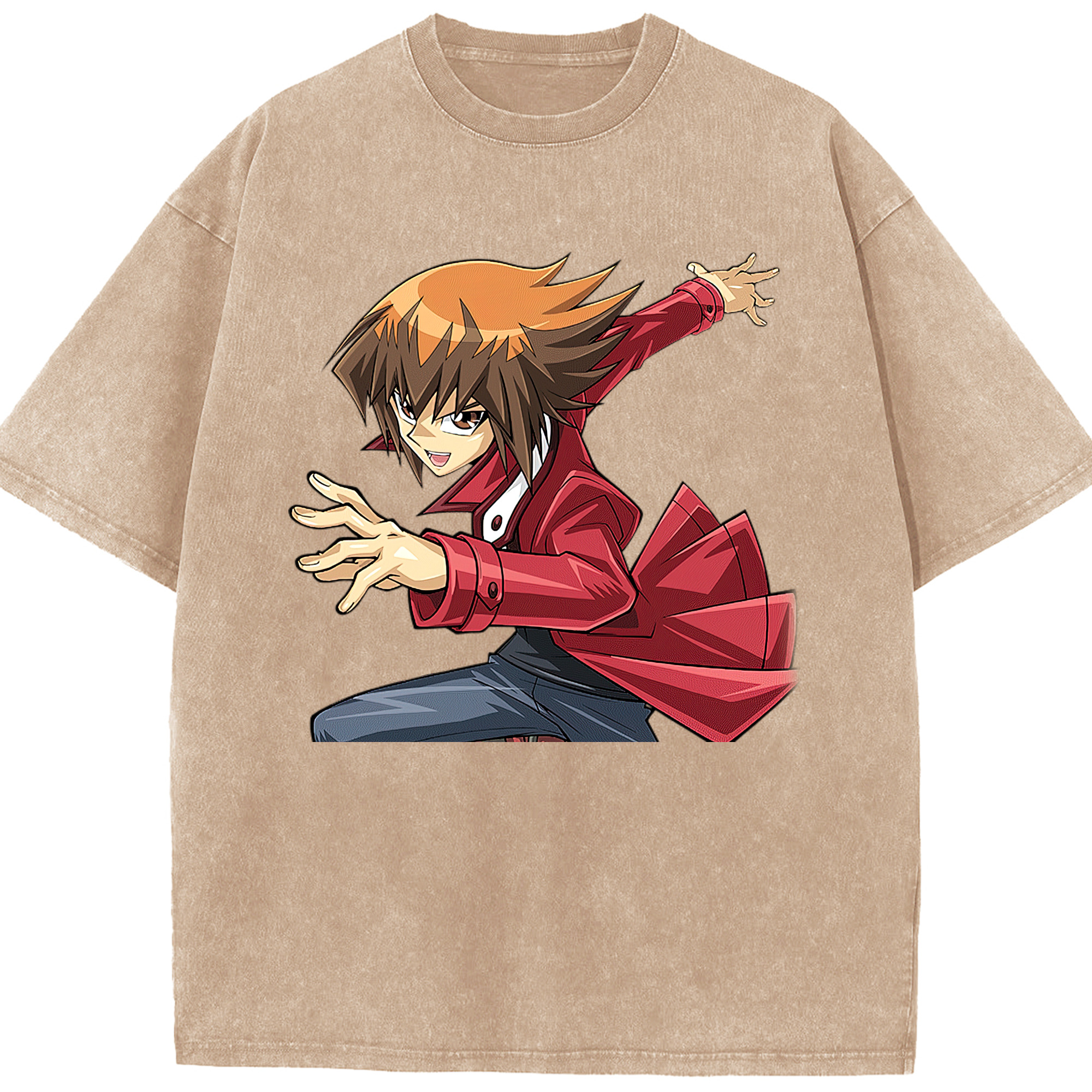 （画像用） 遊☆戯☆王 Yu-Gi-Oh! 綿100% ヴィンテージ風 半袖Tシャツ（フロントプリント）