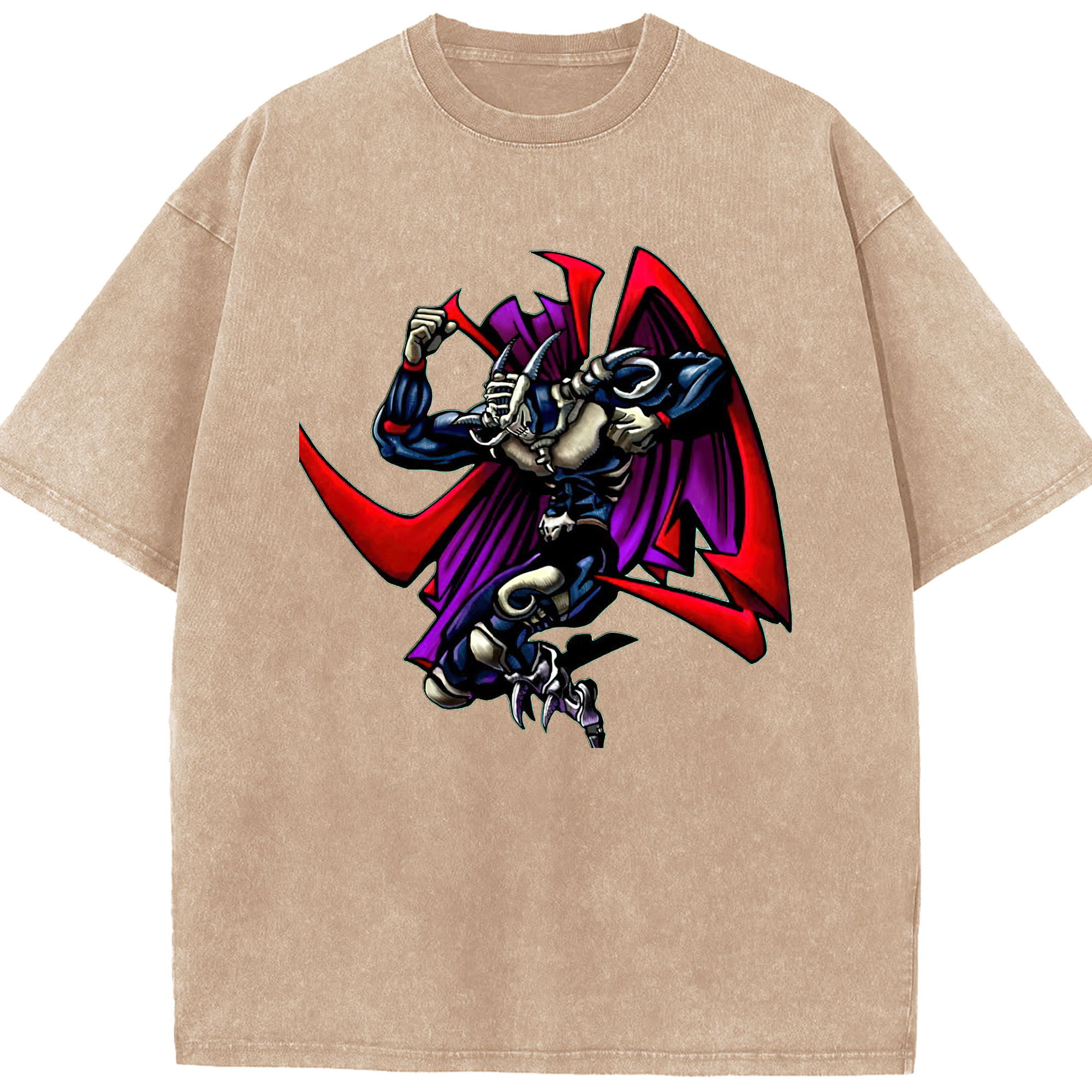 （画像用） 遊☆戯☆王 Yu-Gi-Oh! 綿100% ヴィンテージ風 半袖Tシャツ（フロントプリント）