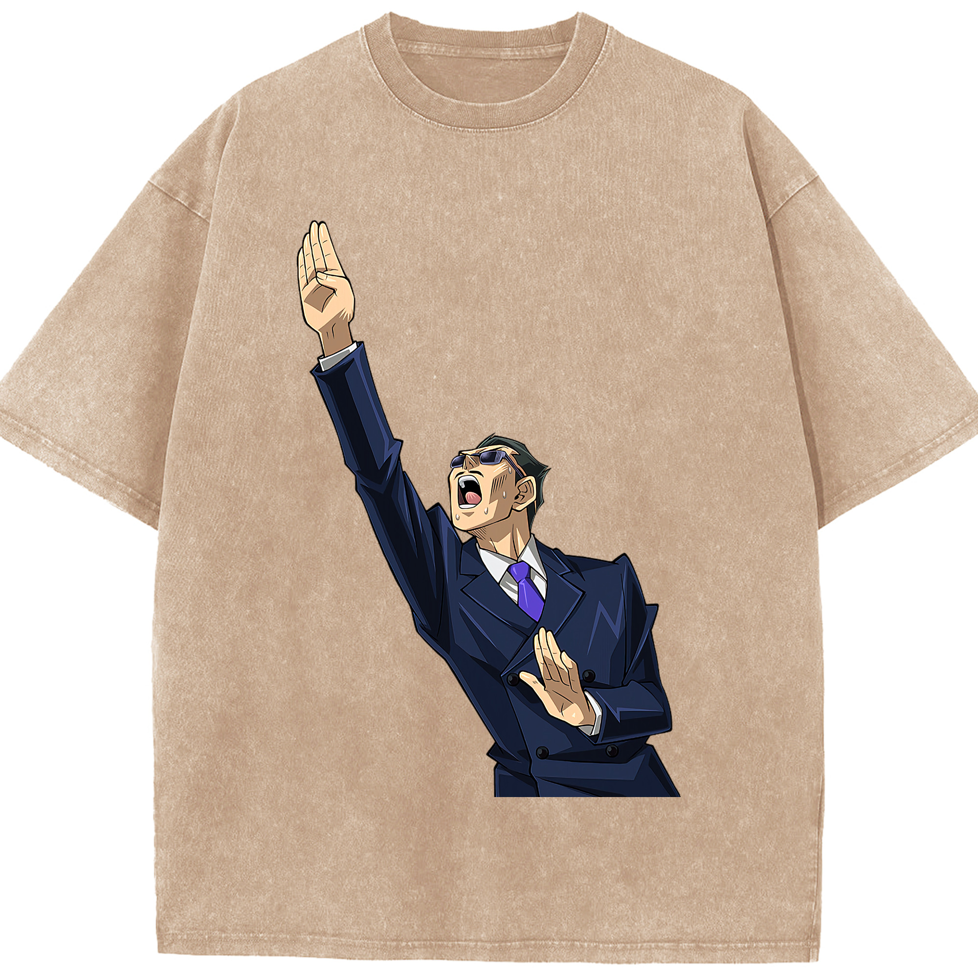 （画像用） 遊☆戯☆王 Yu-Gi-Oh! 綿100% ヴィンテージ風 半袖Tシャツ（フロントプリント）