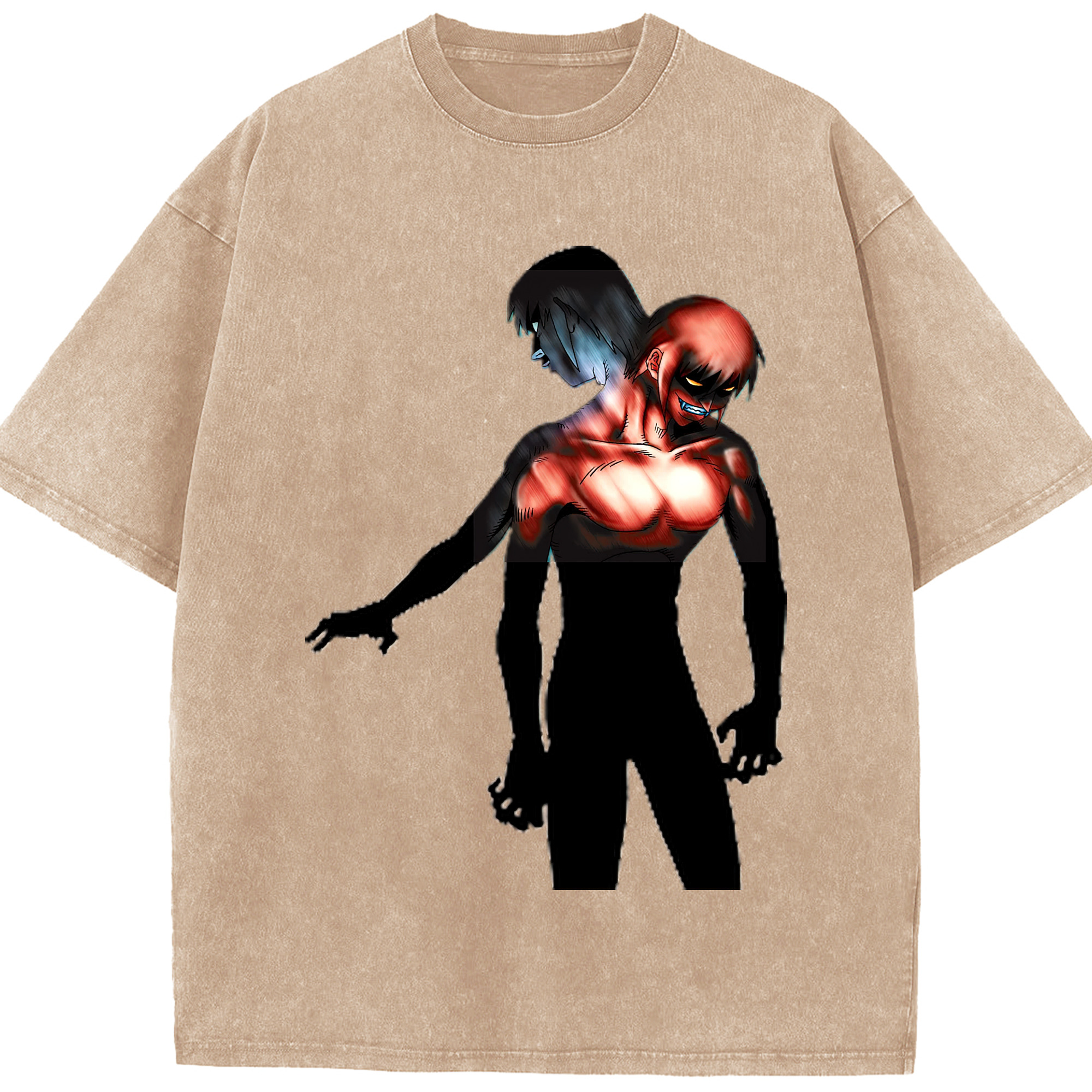 （画像用） 遊☆戯☆王 Yu-Gi-Oh! 綿100% ヴィンテージ風 半袖Tシャツ（フロントプリント）