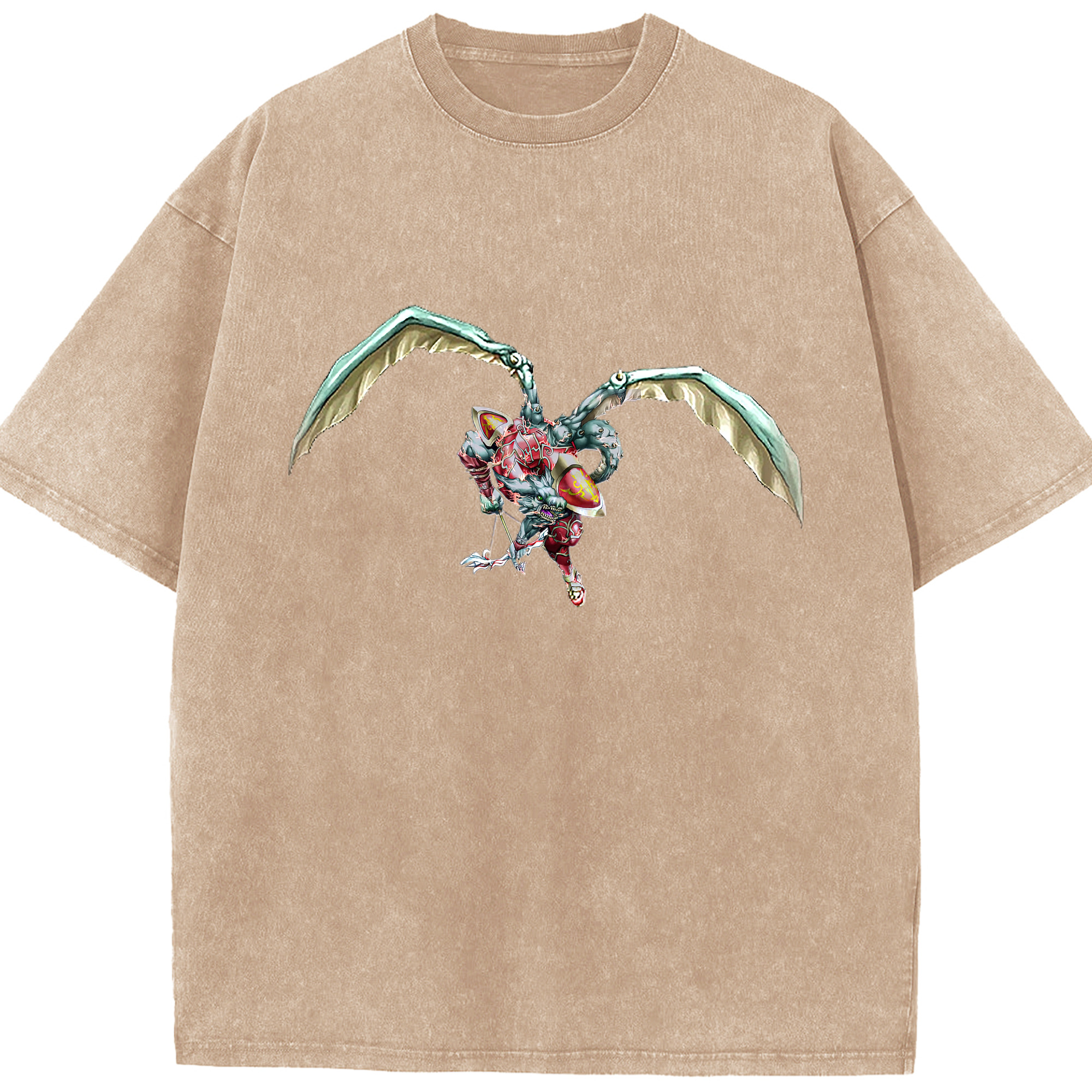 （画像用） 遊☆戯☆王 Yu-Gi-Oh! 綿100% ヴィンテージ風 半袖Tシャツ（フロントプリント）