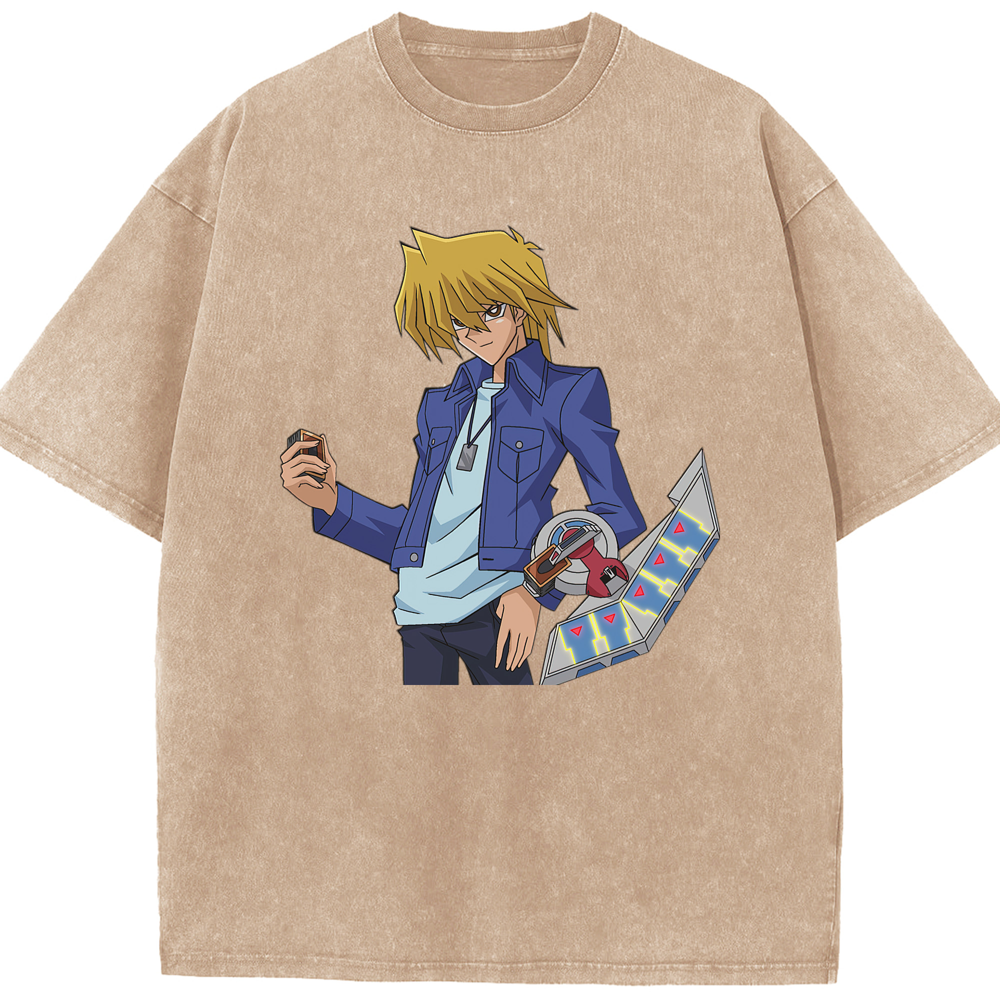 （画像用） 遊☆戯☆王 Yu-Gi-Oh! 綿100% ヴィンテージ風 半袖Tシャツ（フロントプリント）