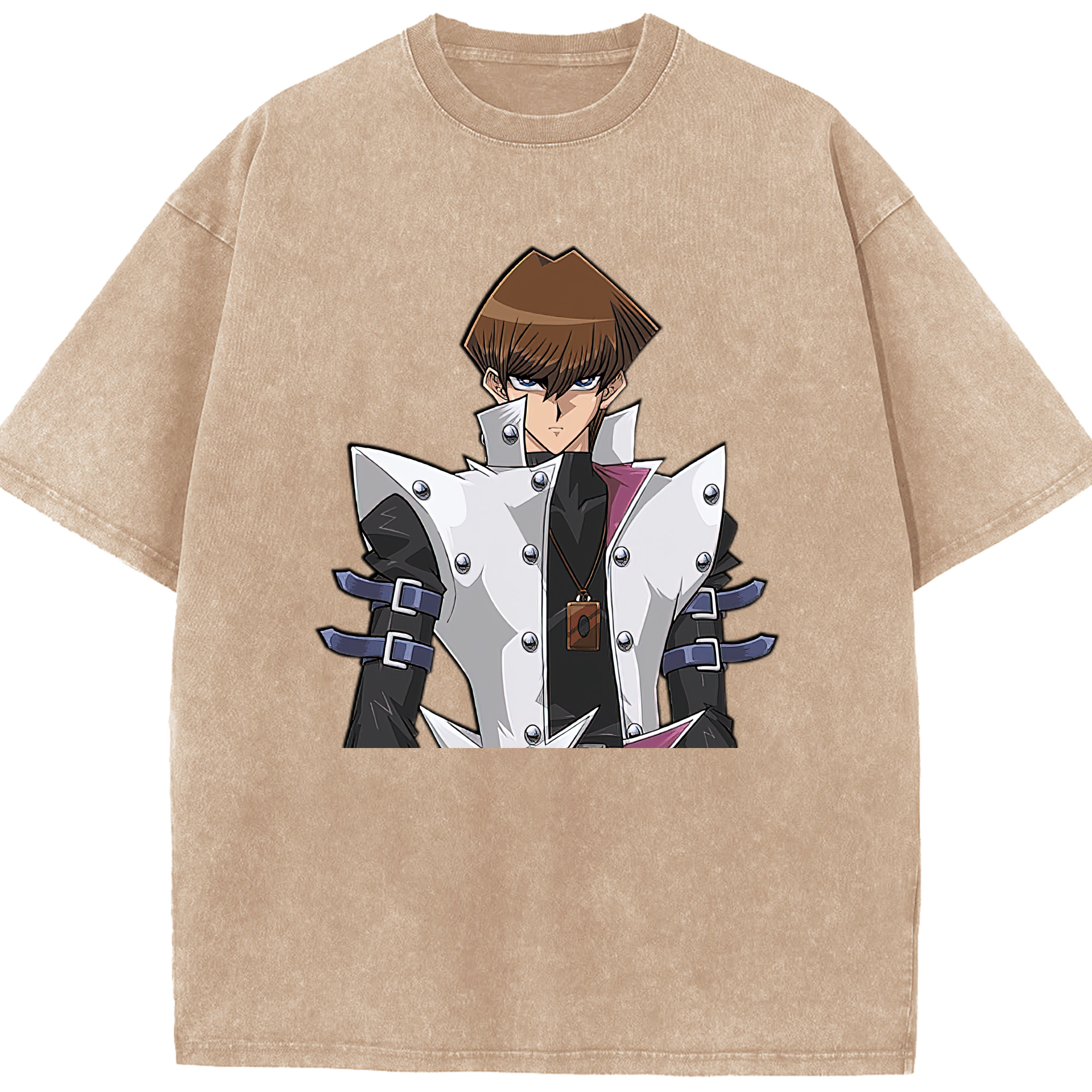 （画像用） 遊☆戯☆王 Yu-Gi-Oh! 綿100% ヴィンテージ風 半袖Tシャツ（フロントプリント）