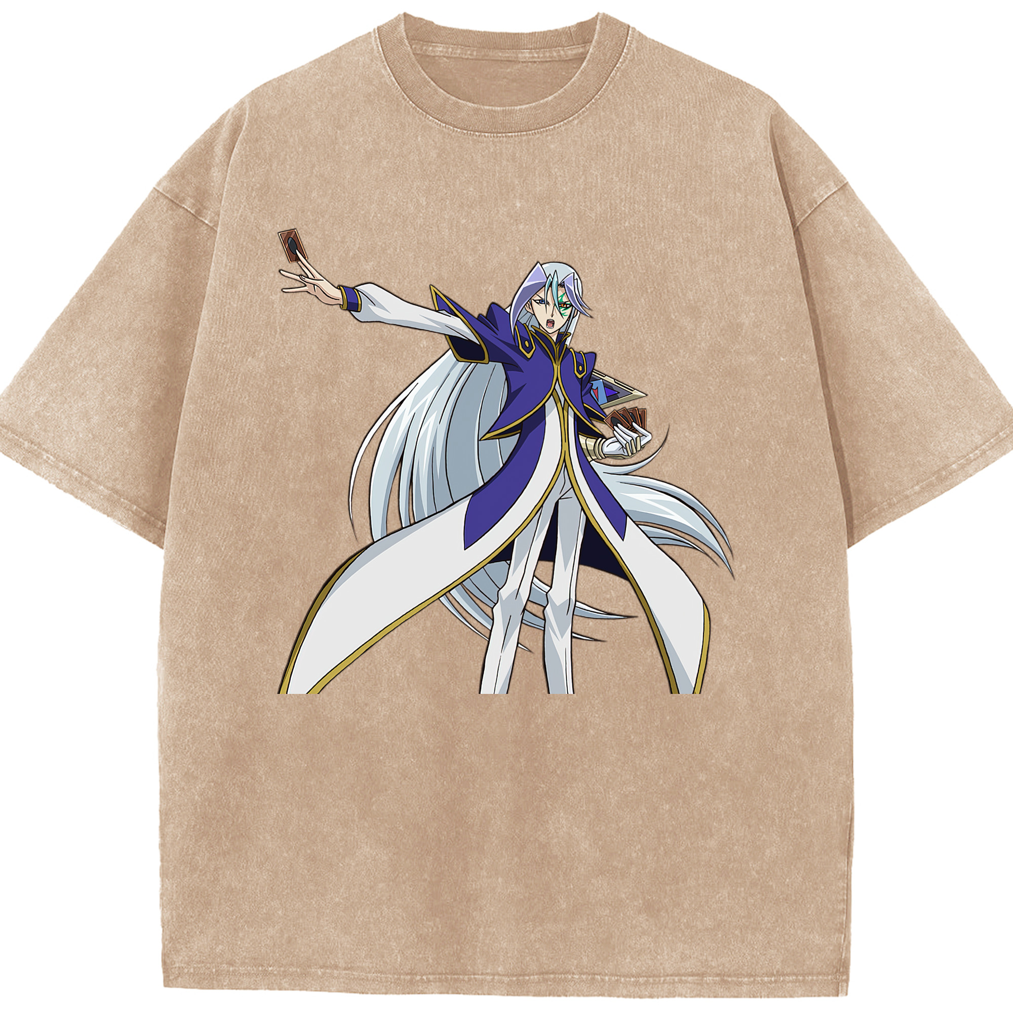 （画像用） 遊☆戯☆王 Yu-Gi-Oh! 綿100% ヴィンテージ風 半袖Tシャツ（フロントプリント）