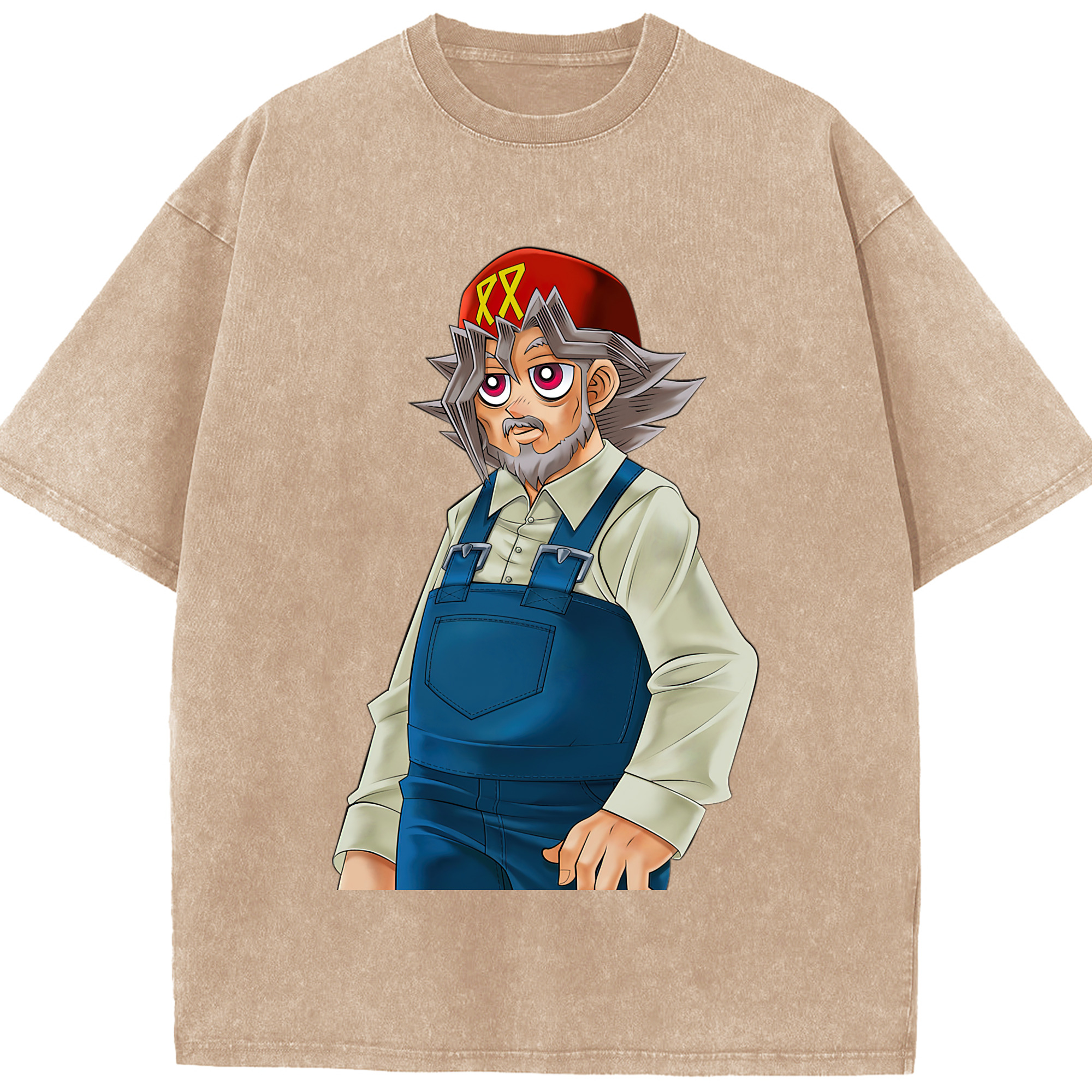（画像用） 遊☆戯☆王 Yu-Gi-Oh! 綿100% ヴィンテージ風 半袖Tシャツ（フロントプリント）