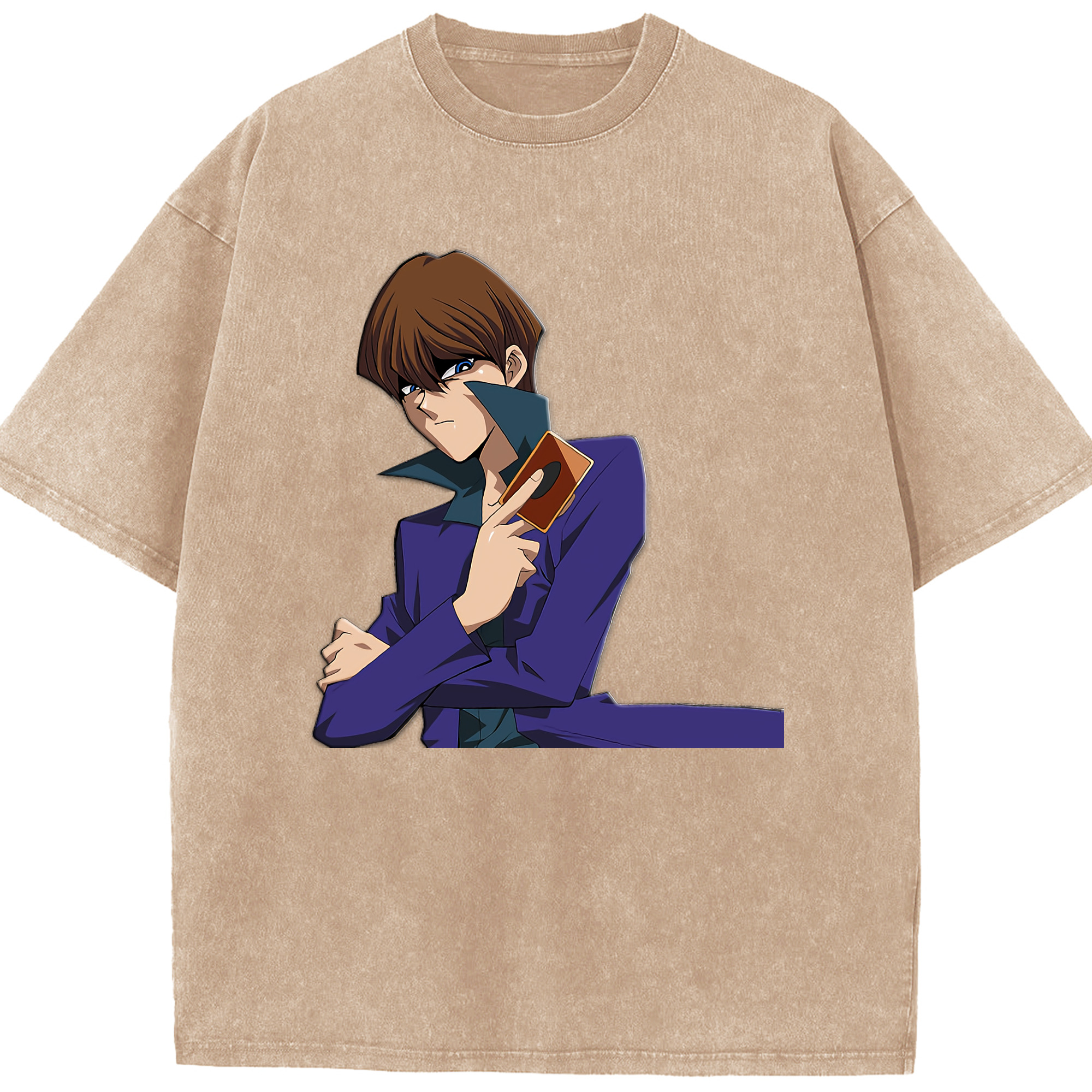 （画像用） 遊☆戯☆王 Yu-Gi-Oh! 綿100% ヴィンテージ風 半袖Tシャツ（フロントプリント）