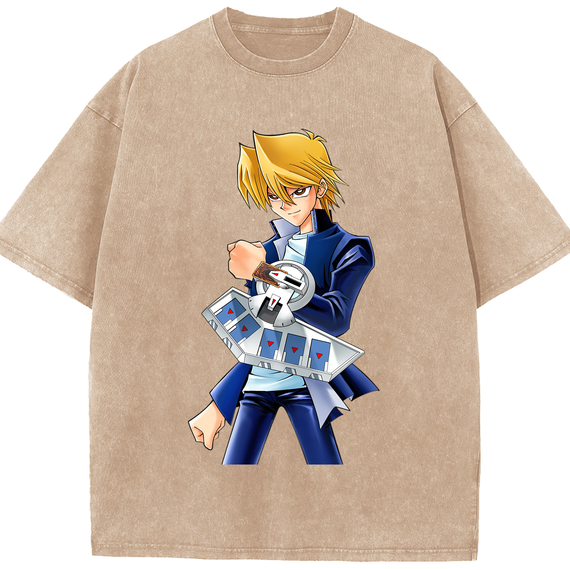 （画像用） 遊☆戯☆王 Yu-Gi-Oh! 綿100% ヴィンテージ風 半袖Tシャツ（フロントプリント）