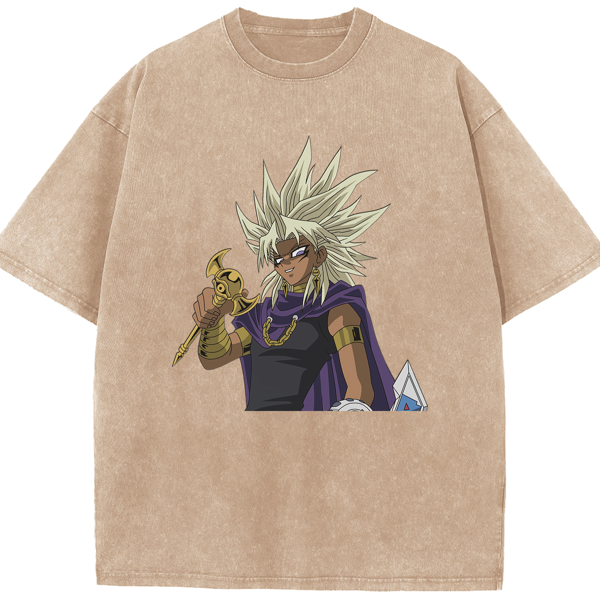 （画像用） 遊☆戯☆王 Yu-Gi-Oh! 綿100% ヴィンテージ風 半袖Tシャツ（フロントプリント）