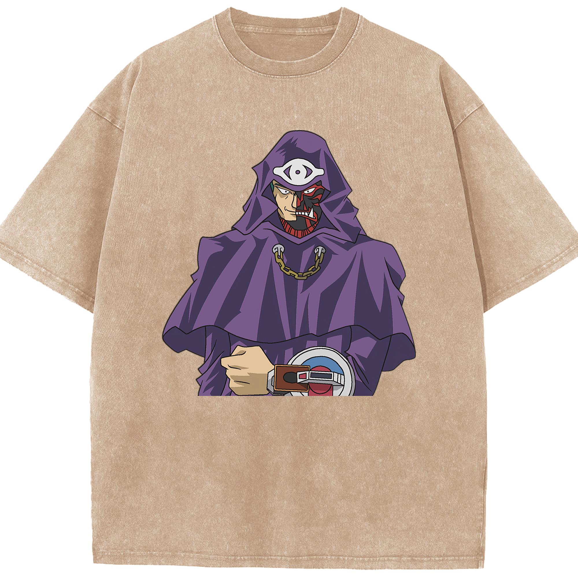 （画像用） 遊☆戯☆王 Yu-Gi-Oh! 綿100% ヴィンテージ風 半袖Tシャツ（フロントプリント）