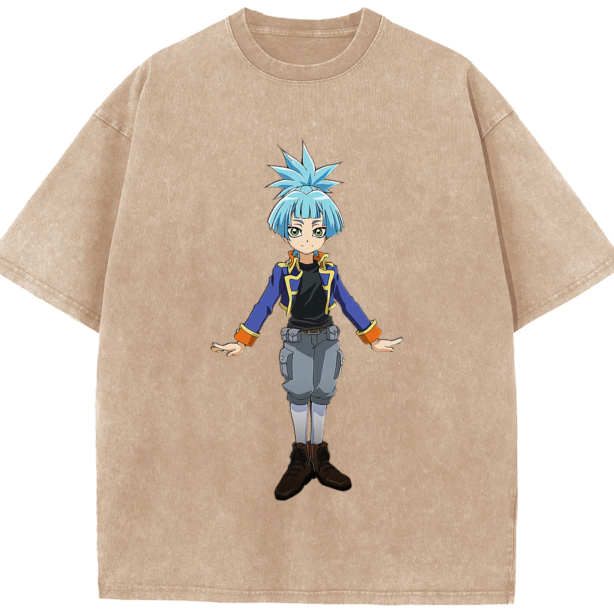 （画像用） 遊☆戯☆王 Yu-Gi-Oh! 綿100% ヴィンテージ風 半袖Tシャツ（フロントプリント）