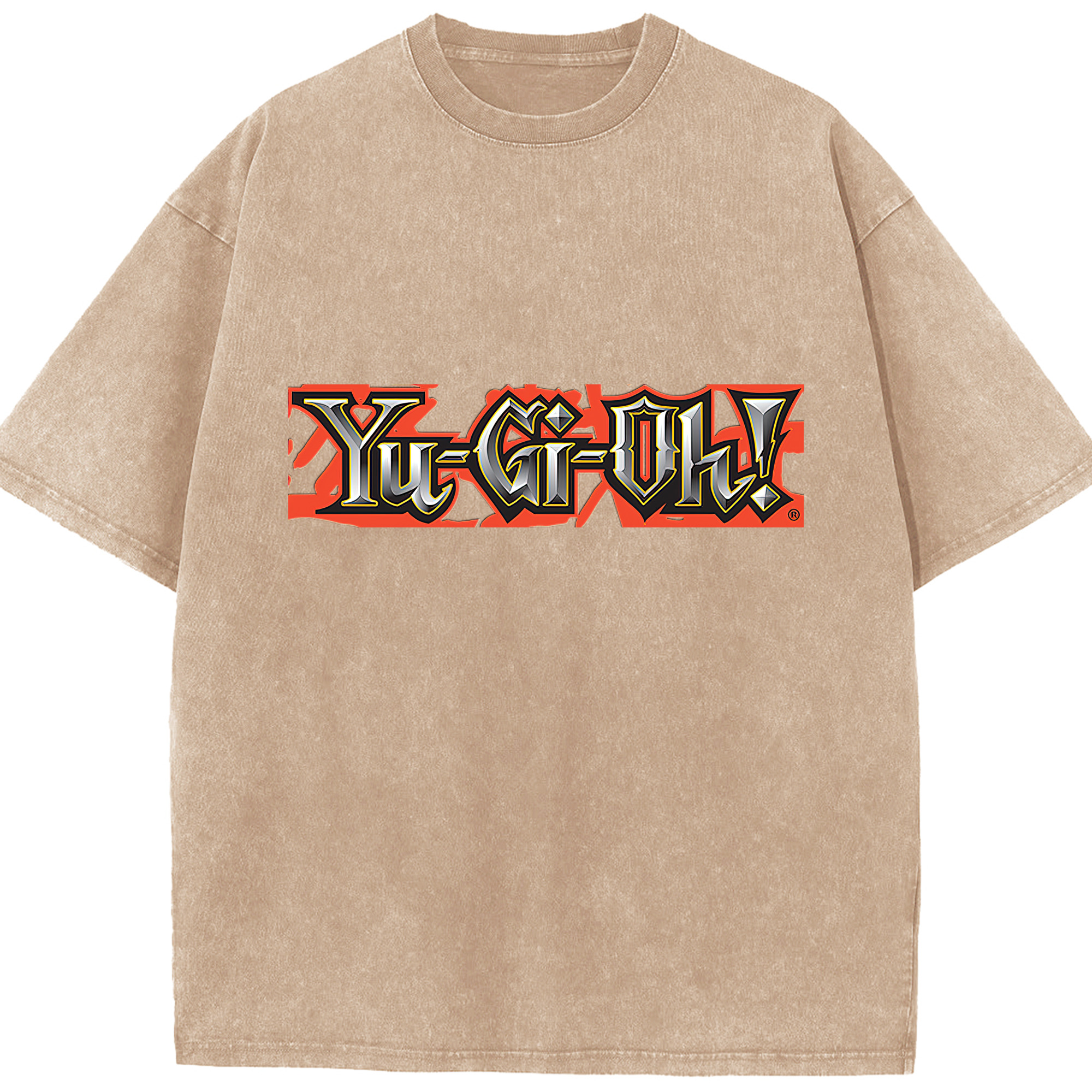 （画像用） 遊☆戯☆王 Yu-Gi-Oh! 綿100% ヴィンテージ風 半袖Tシャツ（フロントプリント）