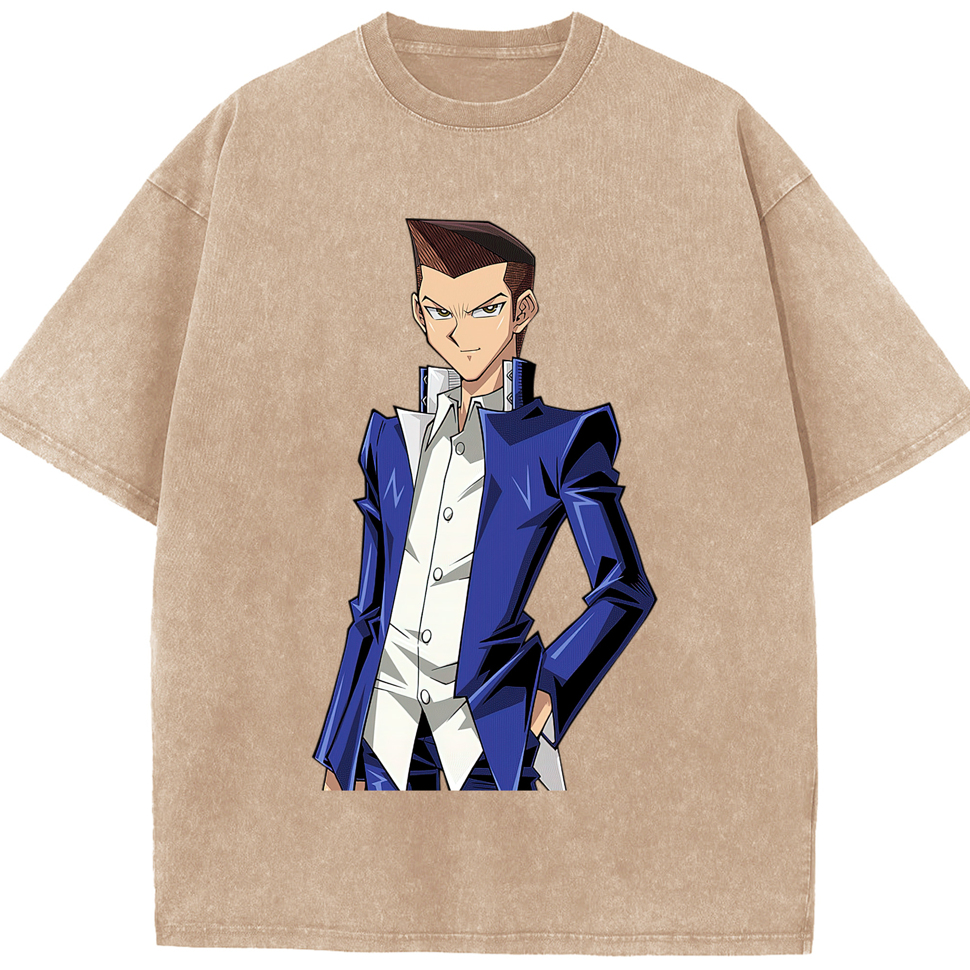 （画像用） 遊☆戯☆王 Yu-Gi-Oh! 綿100% ヴィンテージ風 半袖Tシャツ（フロントプリント）