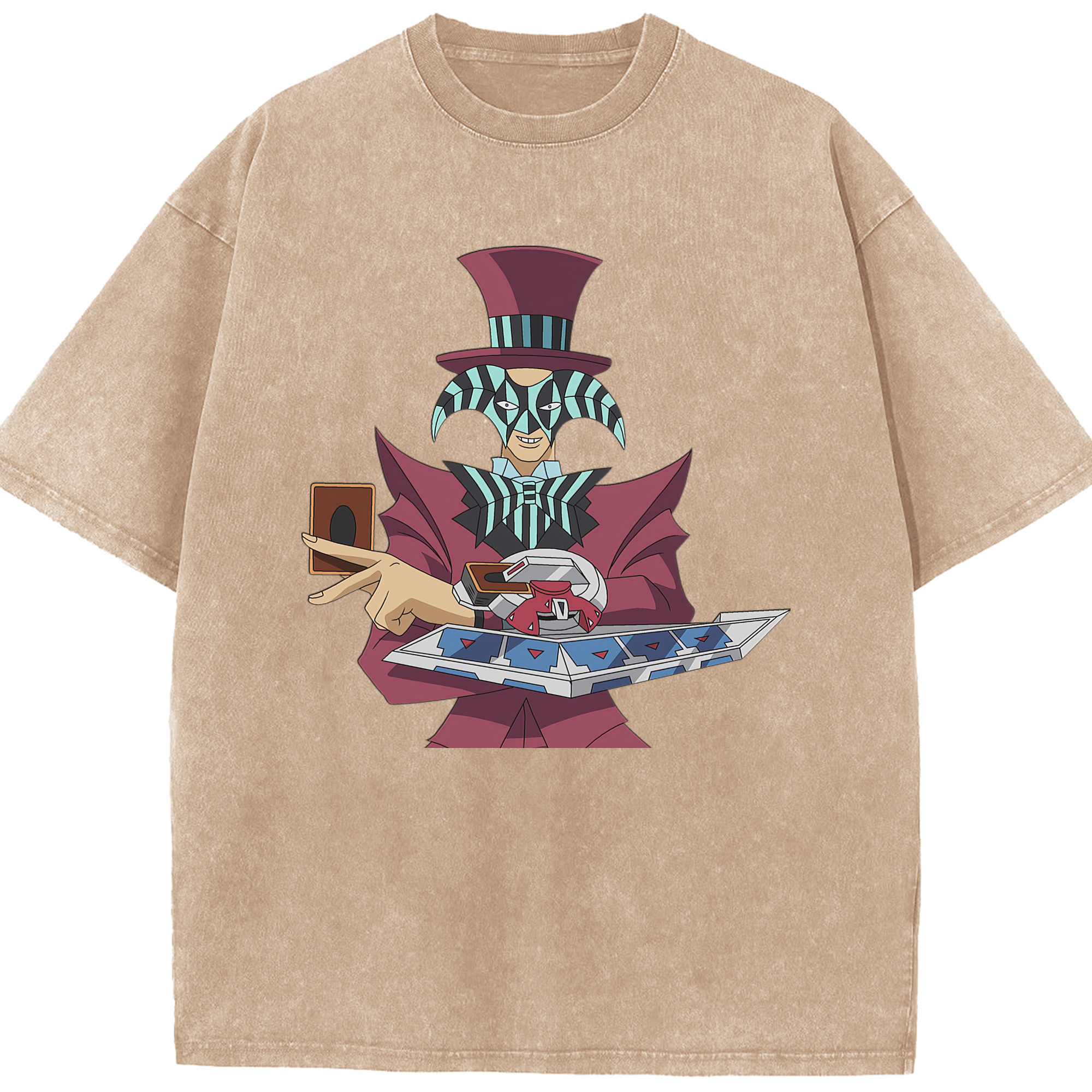 （画像用） 遊☆戯☆王 Yu-Gi-Oh! 綿100% ヴィンテージ風 半袖Tシャツ（フロントプリント）