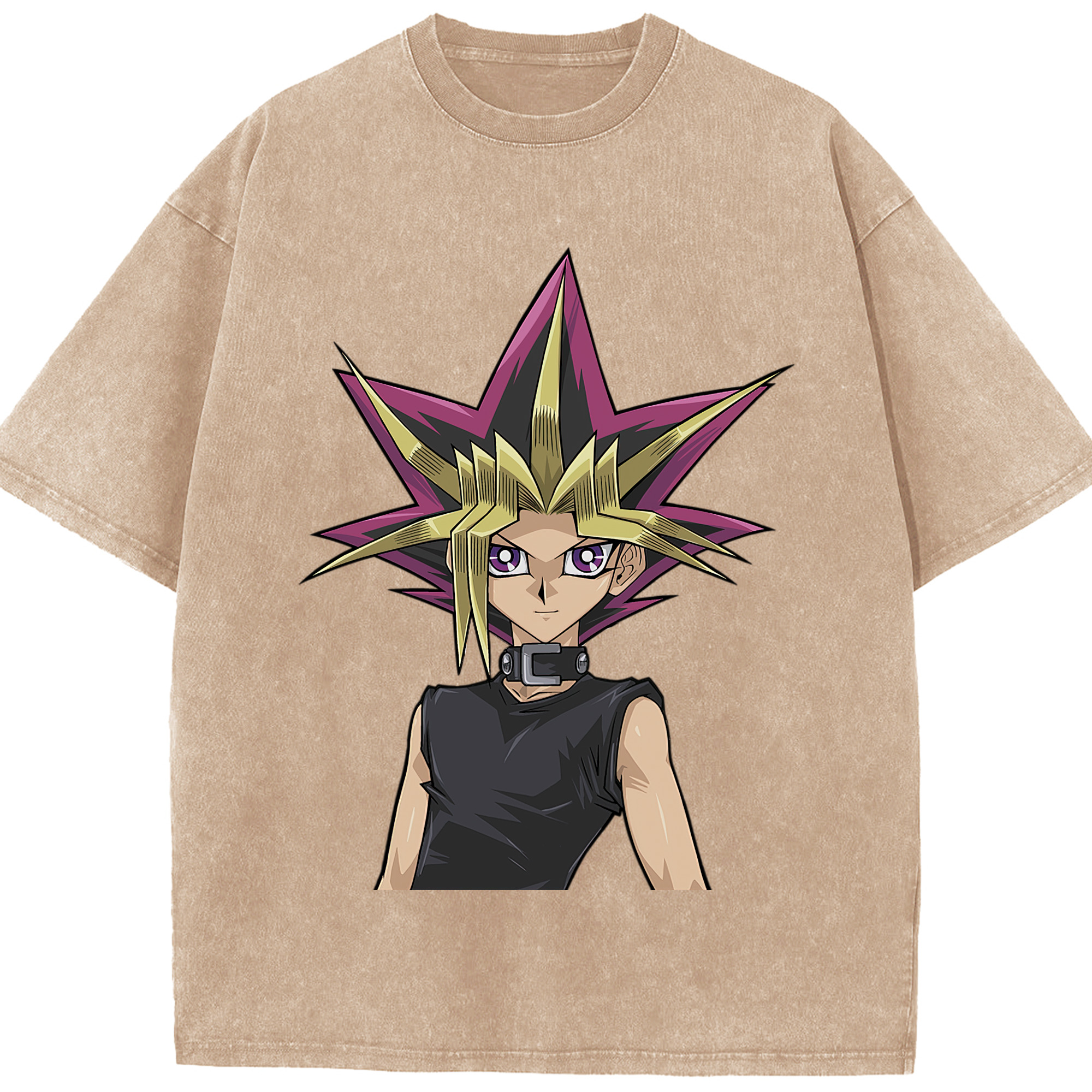 （画像用） 遊☆戯☆王 Yu-Gi-Oh! 綿100% ヴィンテージ風 半袖Tシャツ（フロントプリント）