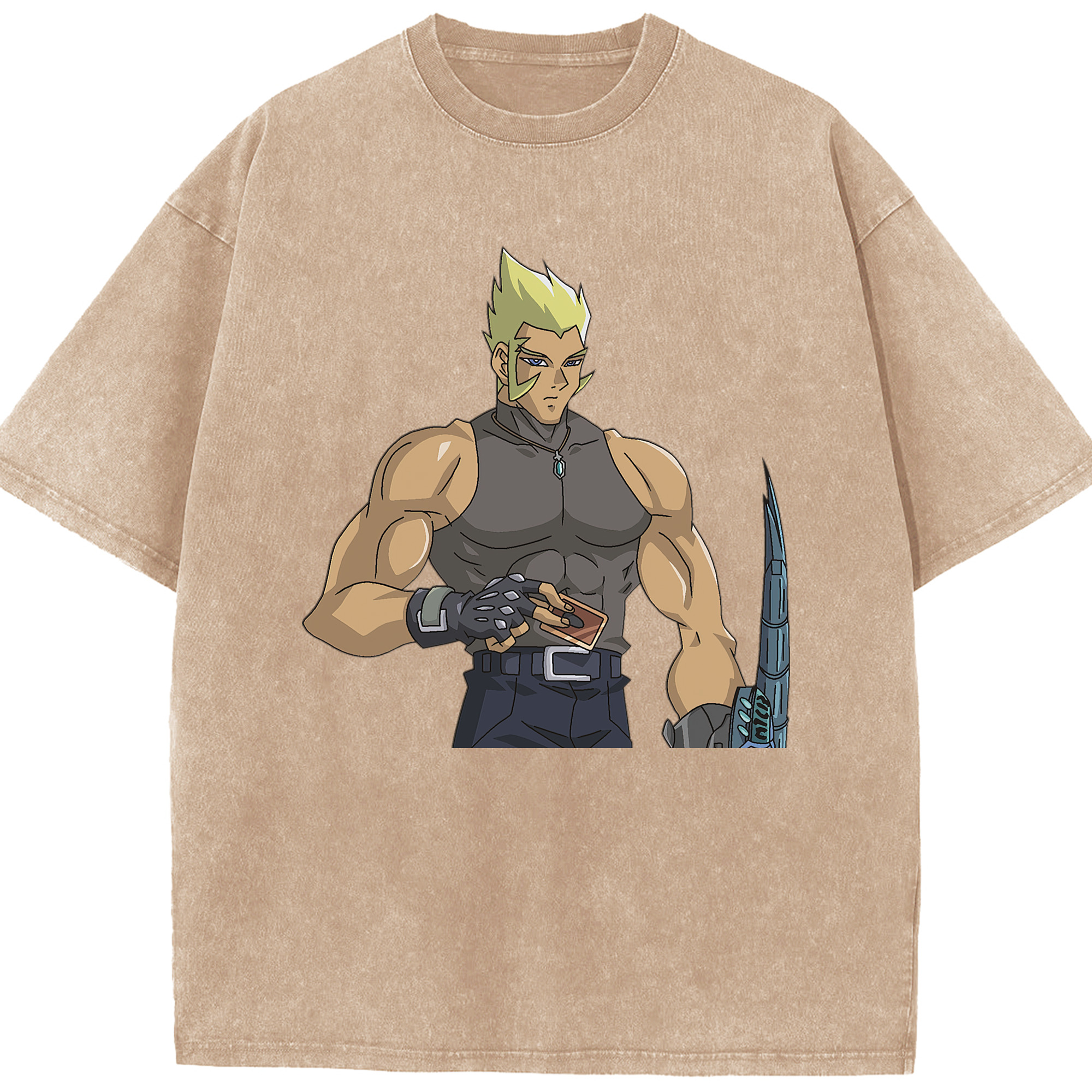 （画像用） 遊☆戯☆王 Yu-Gi-Oh! 綿100% ヴィンテージ風 半袖Tシャツ（フロントプリント）