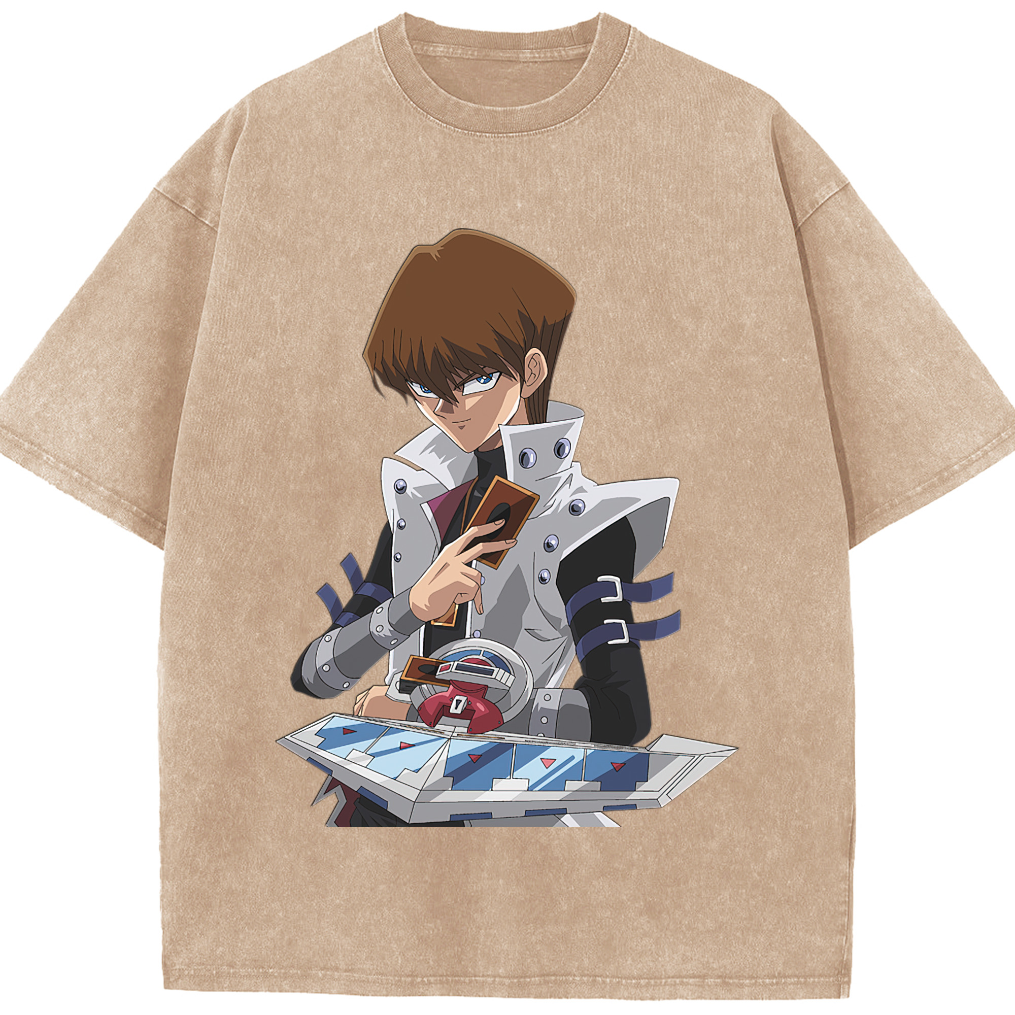 （画像用） 遊☆戯☆王 Yu-Gi-Oh! 綿100% ヴィンテージ風 半袖Tシャツ（フロントプリント）