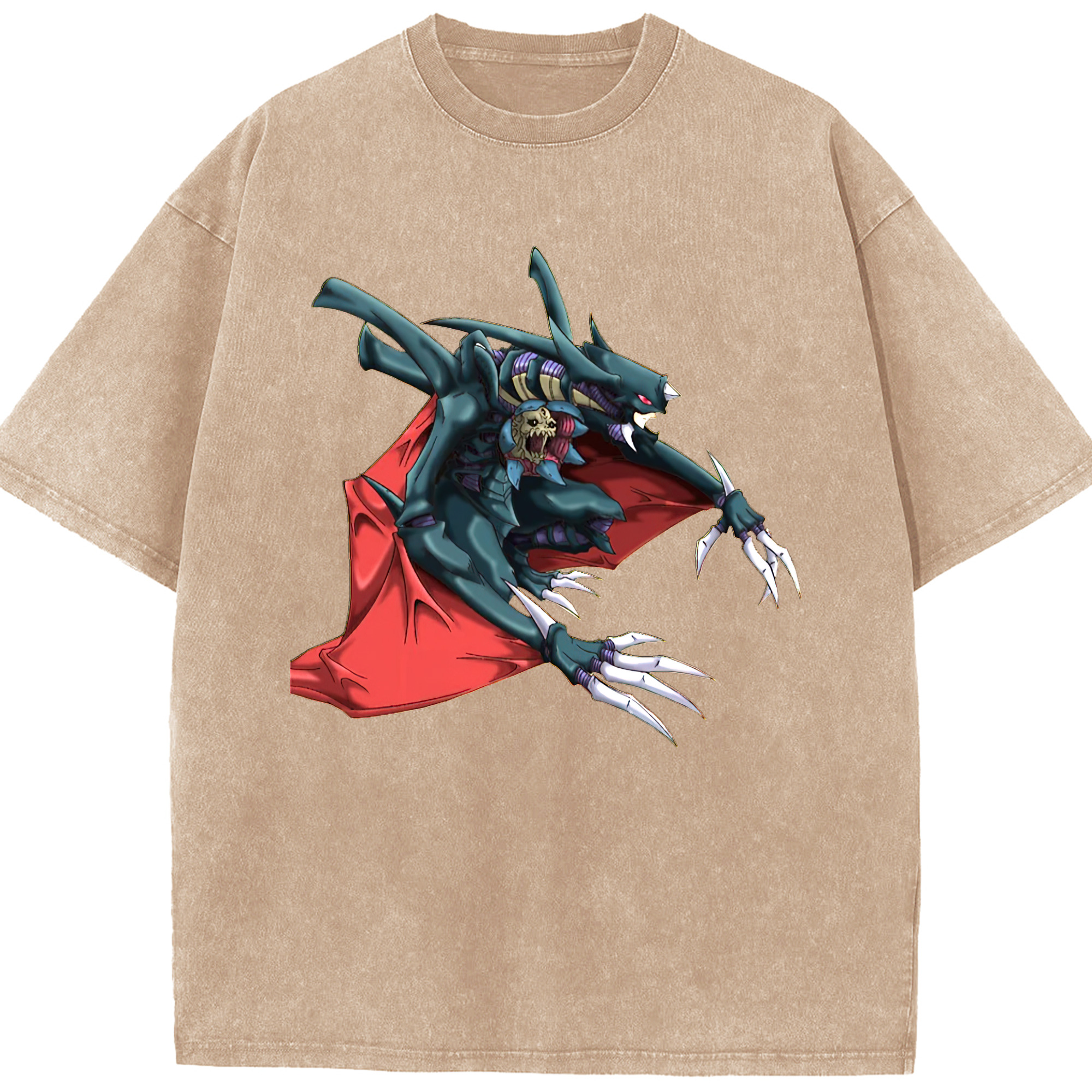 （画像用） 遊☆戯☆王 Yu-Gi-Oh! 綿100% ヴィンテージ風 半袖Tシャツ（フロントプリント）