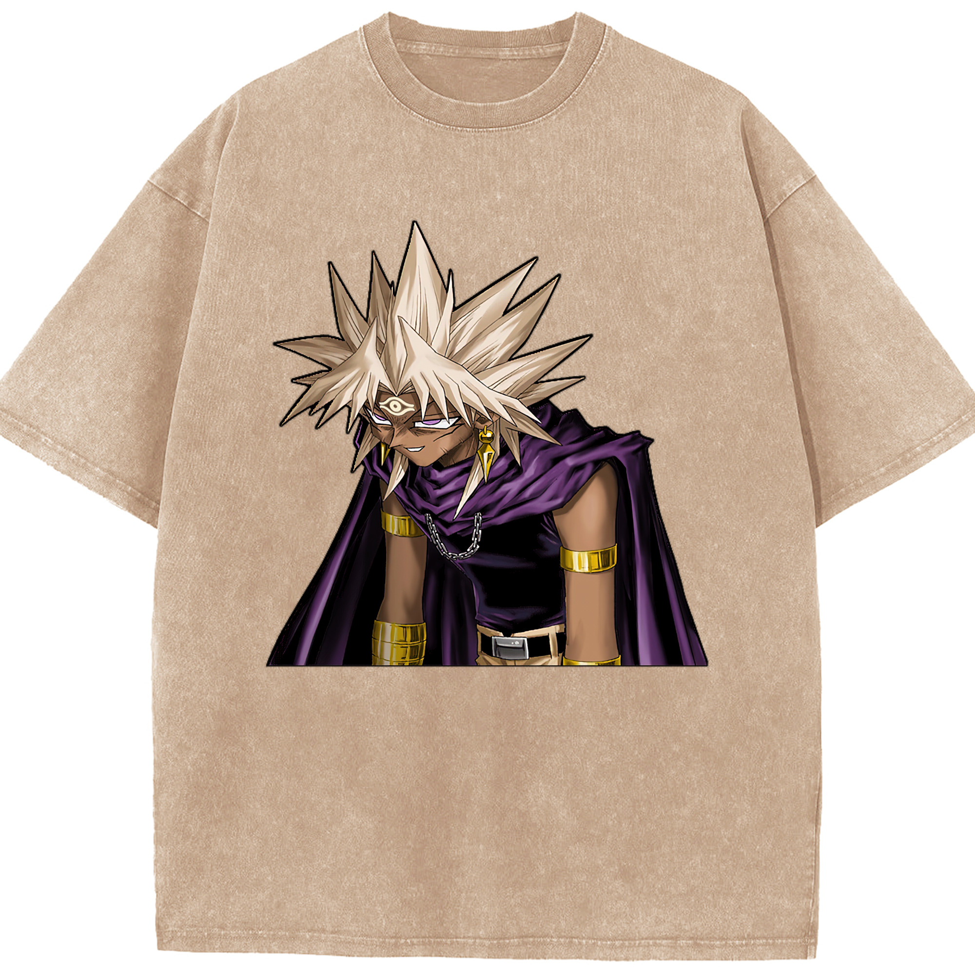 （画像用） 遊☆戯☆王 Yu-Gi-Oh! 綿100% ヴィンテージ風 半袖Tシャツ（フロントプリント）