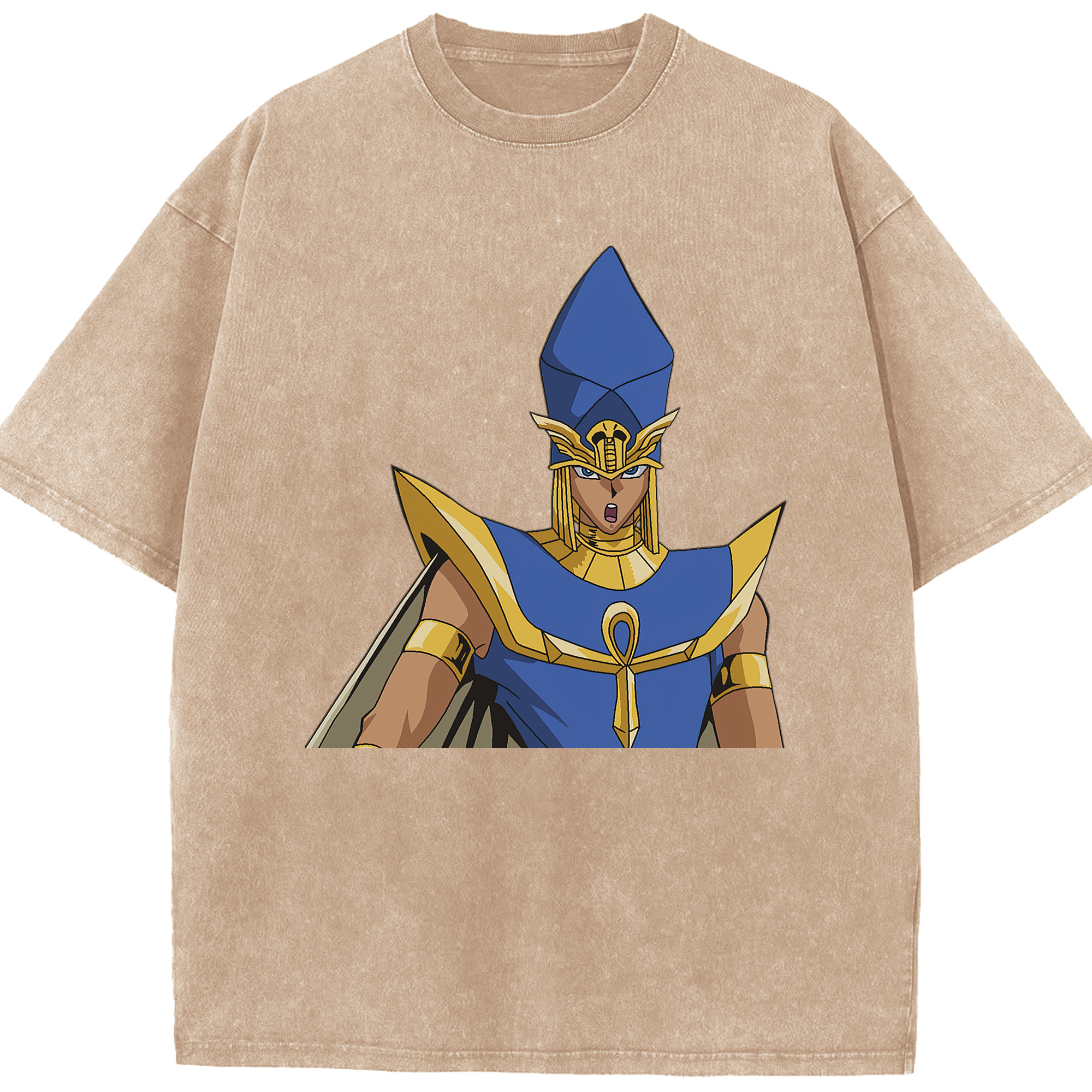 （画像用） 遊☆戯☆王 Yu-Gi-Oh! 綿100% ヴィンテージ風 半袖Tシャツ（フロントプリント）