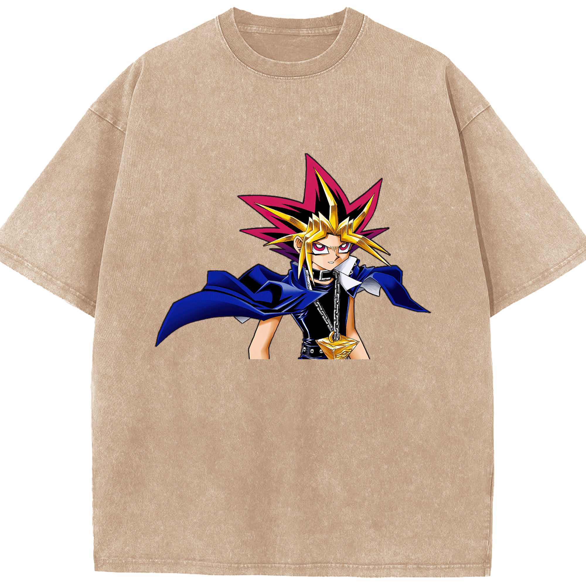 （画像用） 遊☆戯☆王 Yu-Gi-Oh! 綿100% ヴィンテージ風 半袖Tシャツ（フロントプリント）