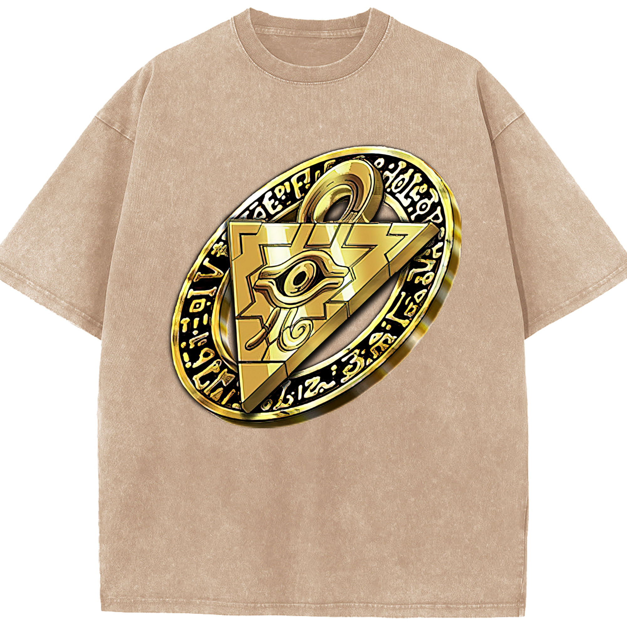 （画像用） 遊☆戯☆王 Yu-Gi-Oh! 綿100% ヴィンテージ風 半袖Tシャツ（フロントプリント）