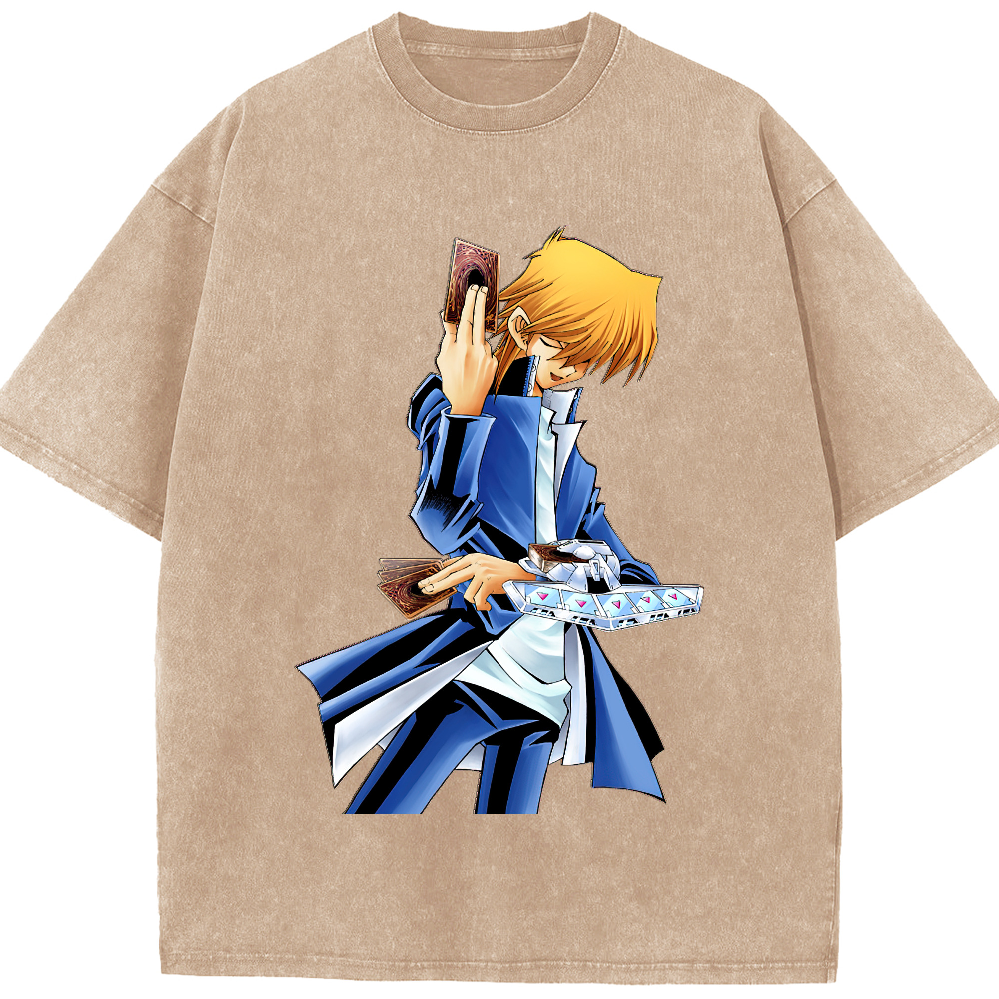 （画像用） 遊☆戯☆王 Yu-Gi-Oh! 綿100% ヴィンテージ風 半袖Tシャツ（フロントプリント）