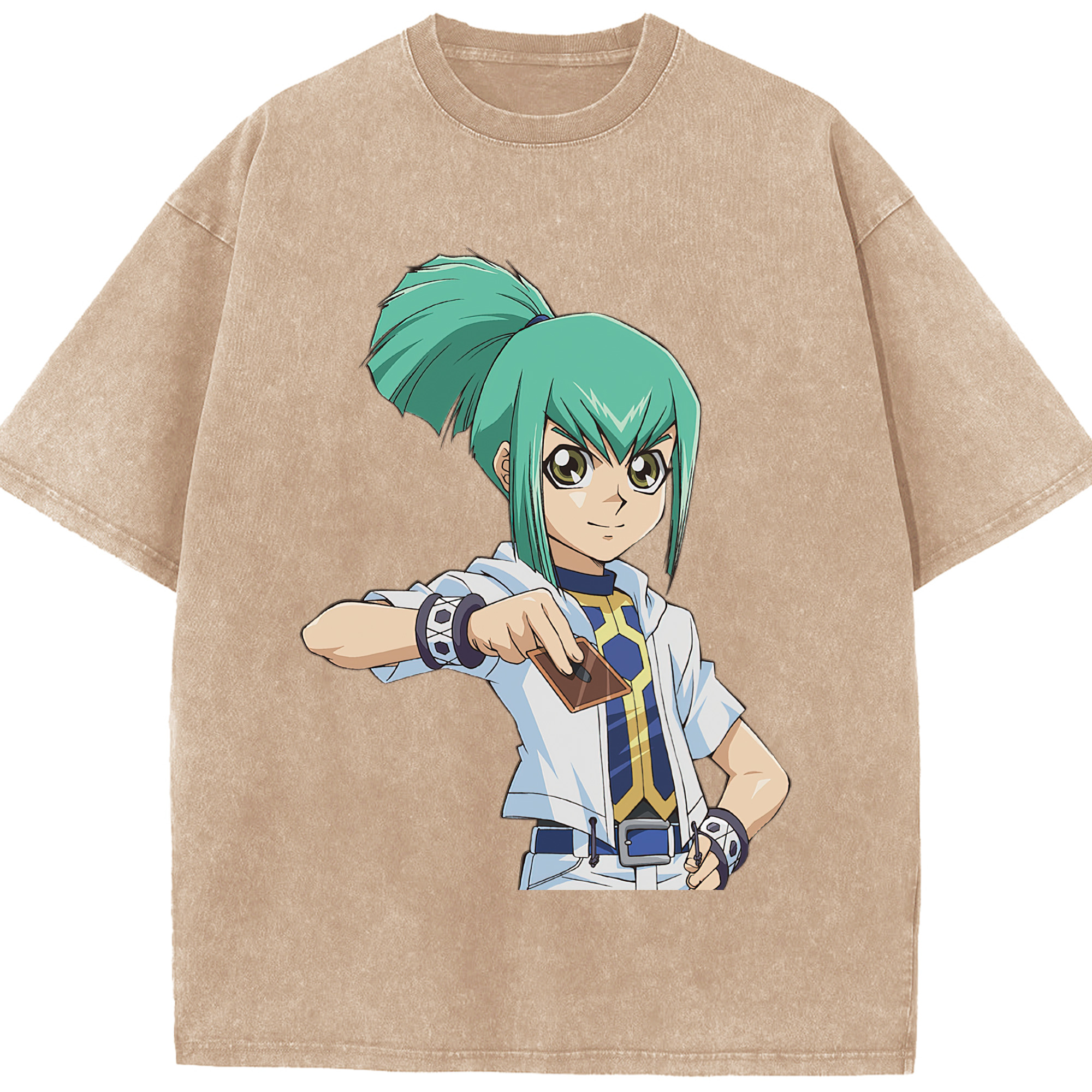 （画像用） 遊☆戯☆王 Yu-Gi-Oh! 綿100% ヴィンテージ風 半袖Tシャツ（フロントプリント）