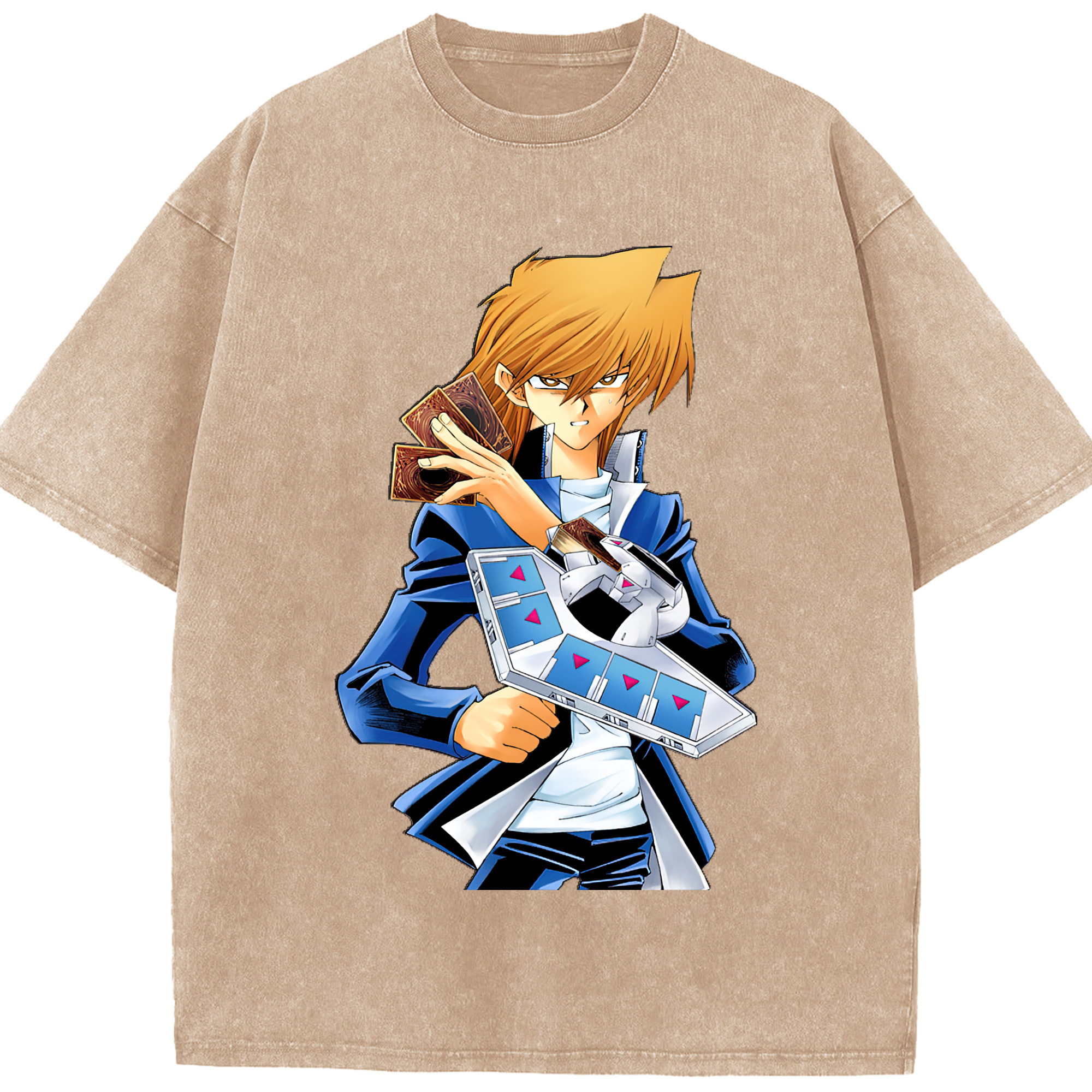 （画像用） 遊☆戯☆王 Yu-Gi-Oh! 綿100% ヴィンテージ風 半袖Tシャツ（フロントプリント）